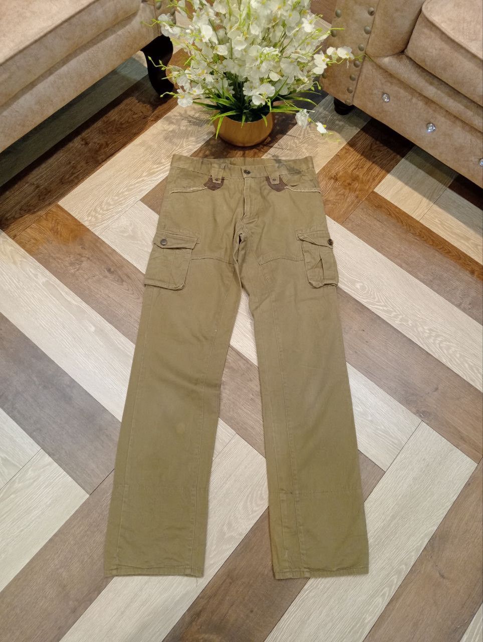 PPFM JAPANESE PPFM ANARCHY DENIM EUSTERN ROCK CARGO PANTS Size US 32 / EU 48 - 3 Thumbnail