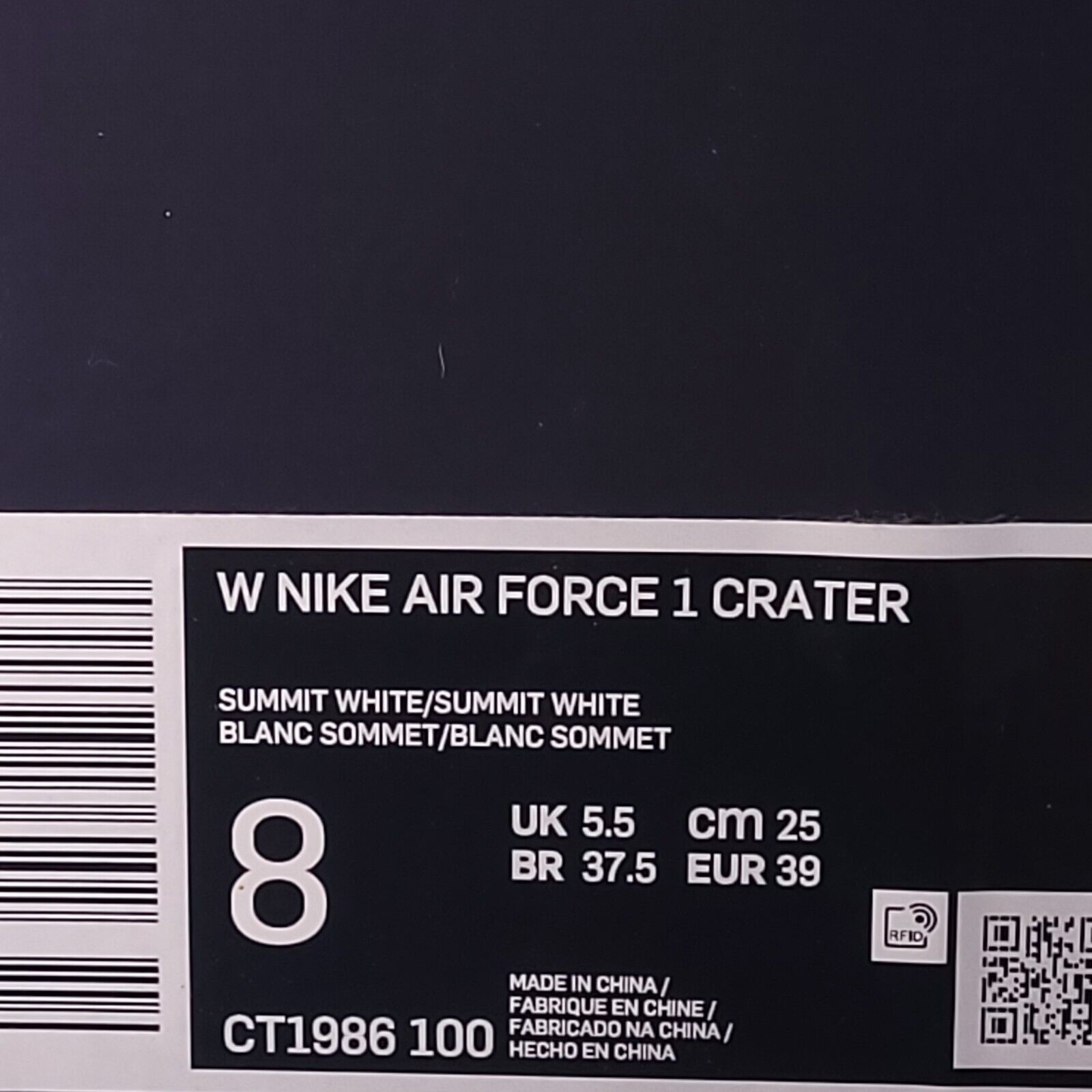 Nike Nike Air Force 1 Crater Shoe Womens Size 8 CT1986-100 White Size US 8 / IT 38 - 9 Thumbnail