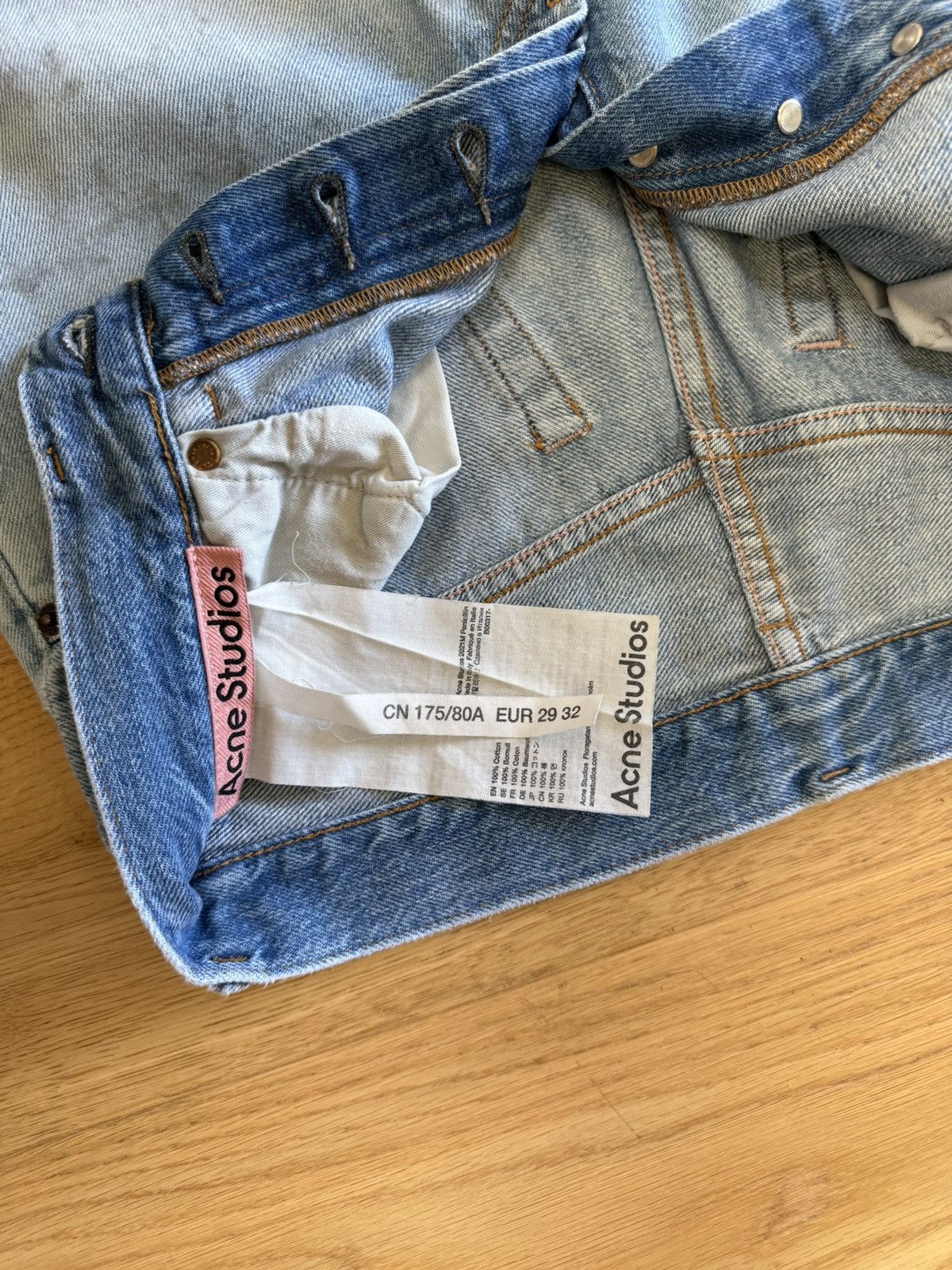 Acne Studios Jean Acne Studios 2021M (Penicillin) Size US 29 - 11 Thumbnail