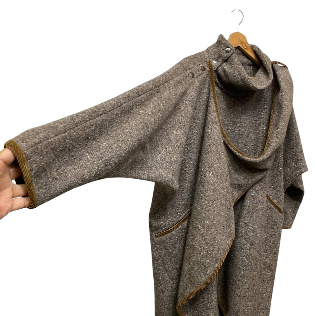 Japanese Brand YOHJI YAMAMOTO STYLE BOBBIE BROOKS N.YORK SCARF COAT WOOL Size US M / EU 48-50 / 2 - 12 Thumbnail