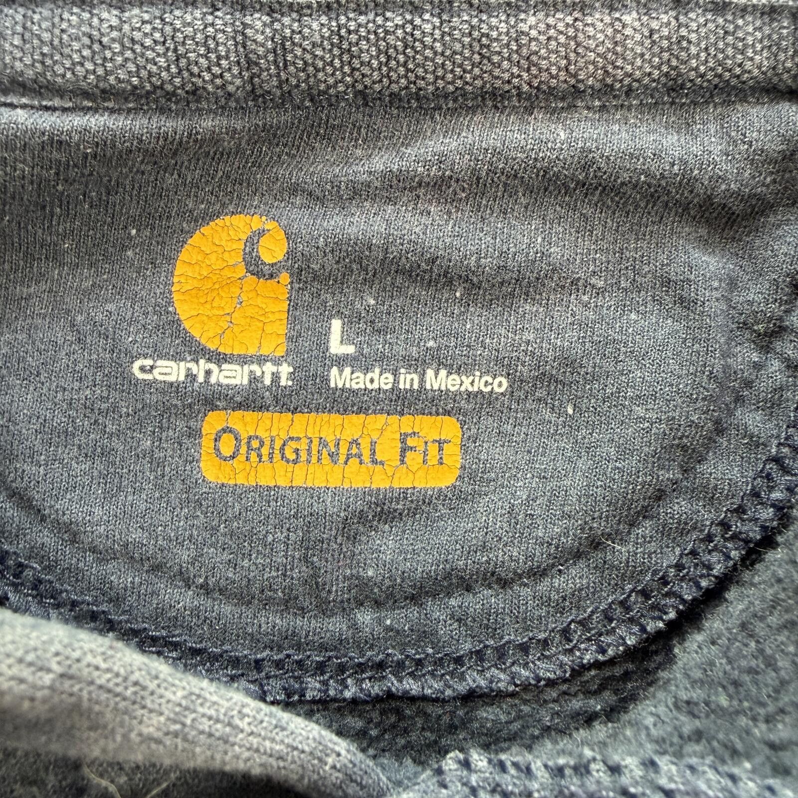 Carhartt Carhartt Faded Blue Hoodie Mens Distressed Workwear Grunge Size US L / EU 52-54 / 3 - 4 Thumbnail