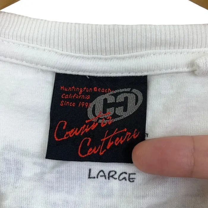 Vintage COUNTER CULTURE SKATEBOARD 1991 Monogram Tee Shirt Size L / US 10 / IT 46 - 9 Thumbnail