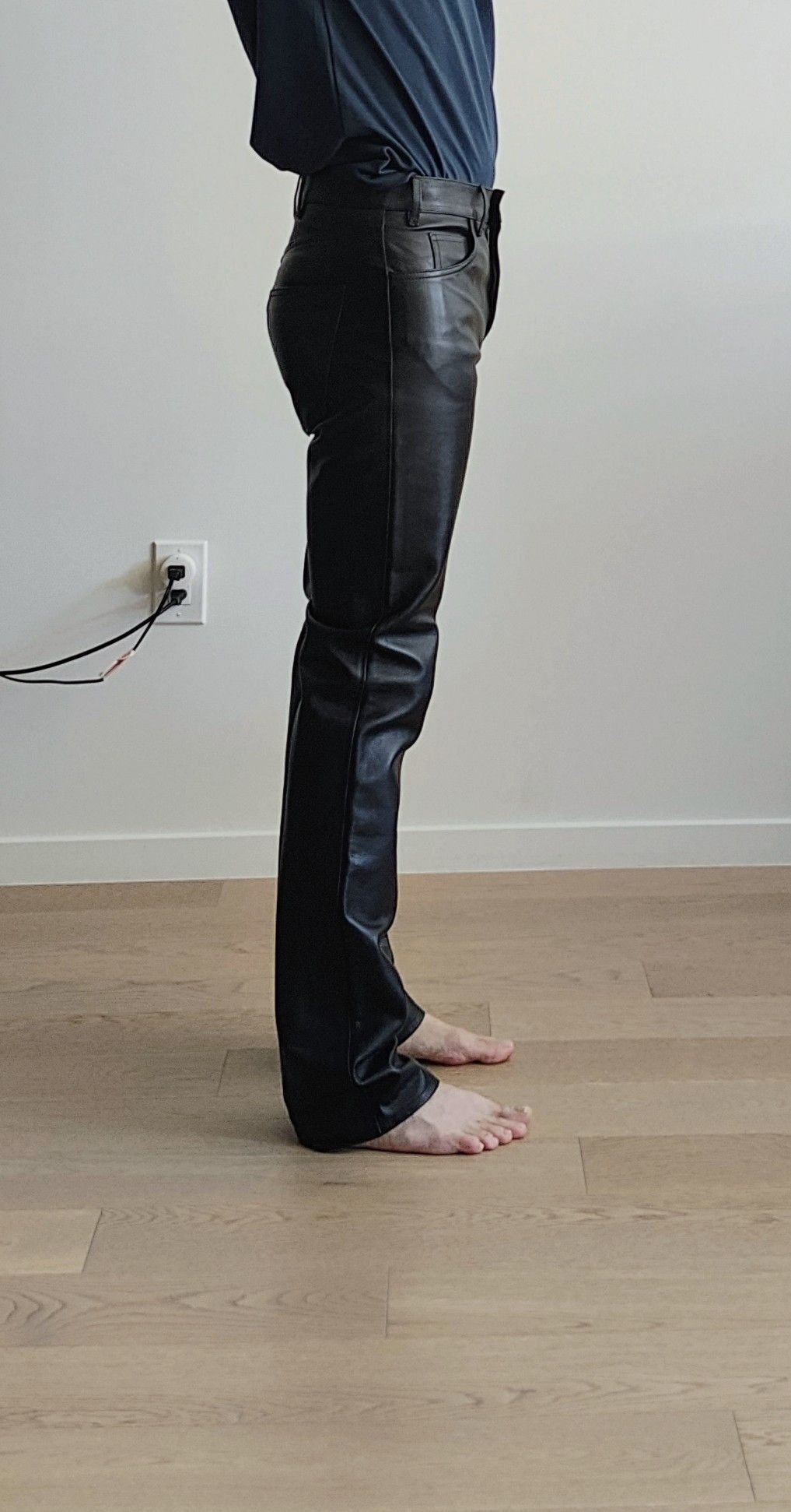 Celine × Hedi Slimane Soft Leather Pants (Made in Italy) - Black - 29 US Size US 29 - 14 Thumbnail