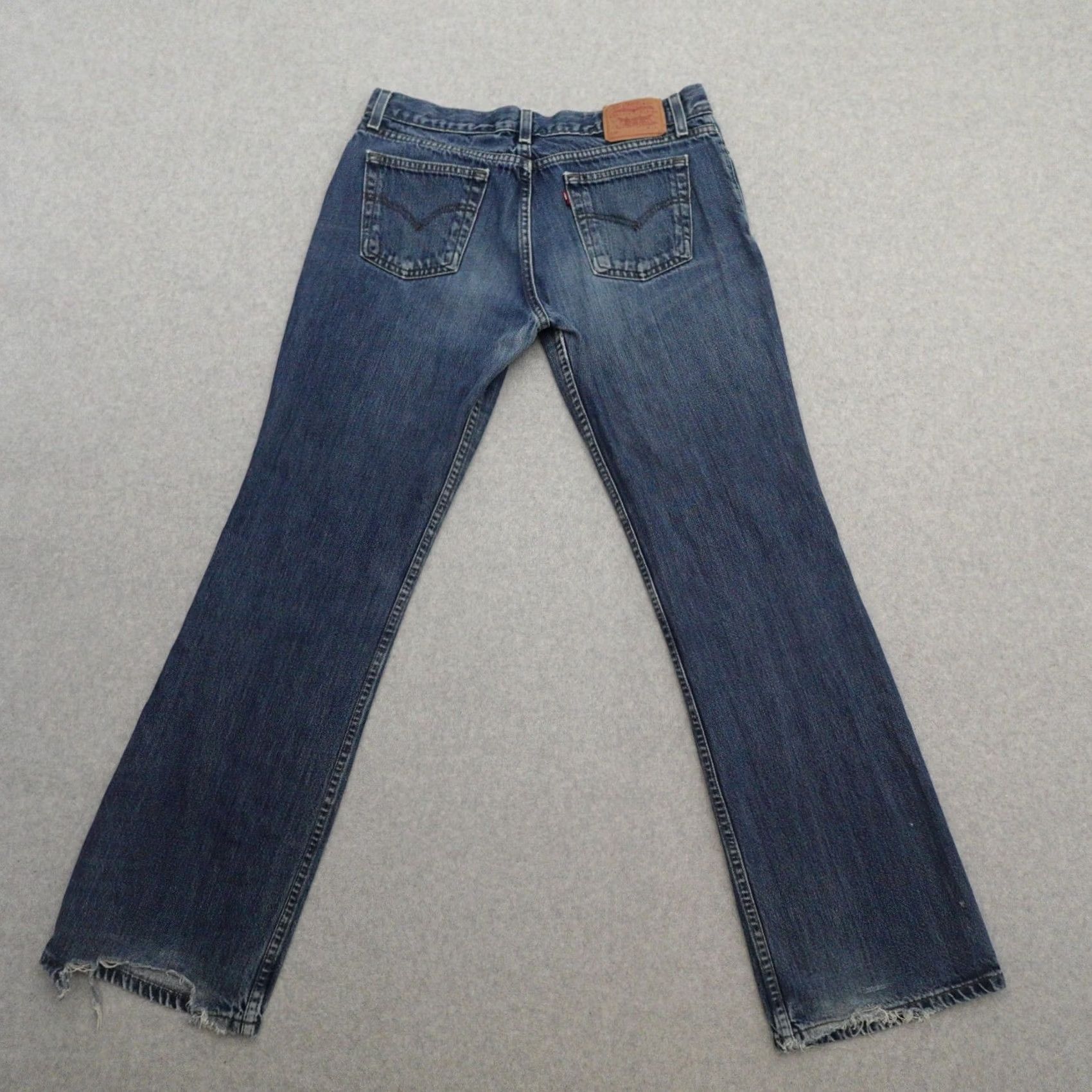 Levi's VINTAGE Levi's Jeans Women 13 (13X31) 518 Superlow Bootcut Blue Denim Junior Size 13 Womens Jeans Boots cutoff blue denim Size 34" / US 12 / IT 48 - 2 Thumbnail
