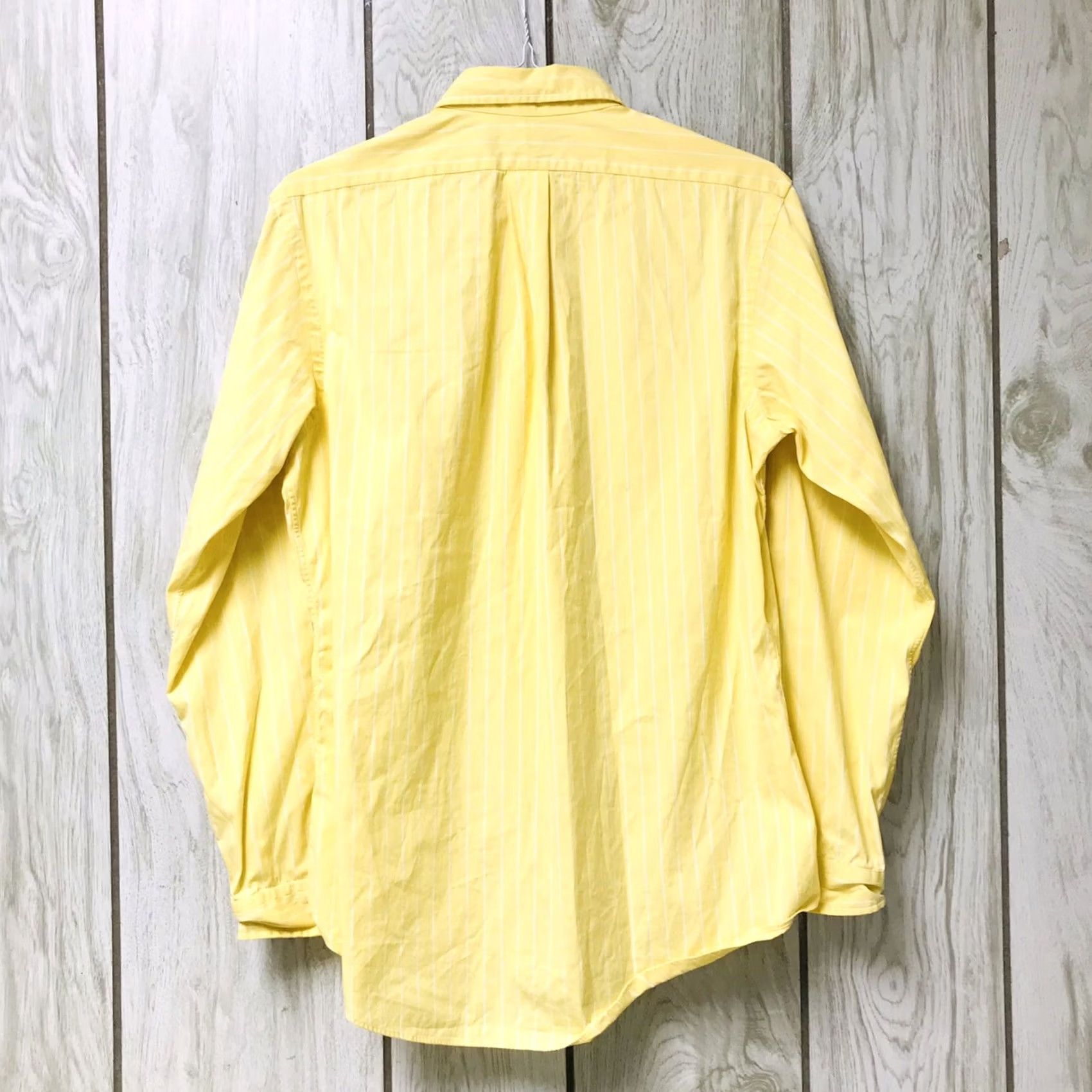 Polo Ralph Lauren Ralph Lauren Men Polo Yellow Stripe Custom Fit Button Down Long Sleeve Shirt L Size US L / EU 52-54 / 3 - 2 Thumbnail