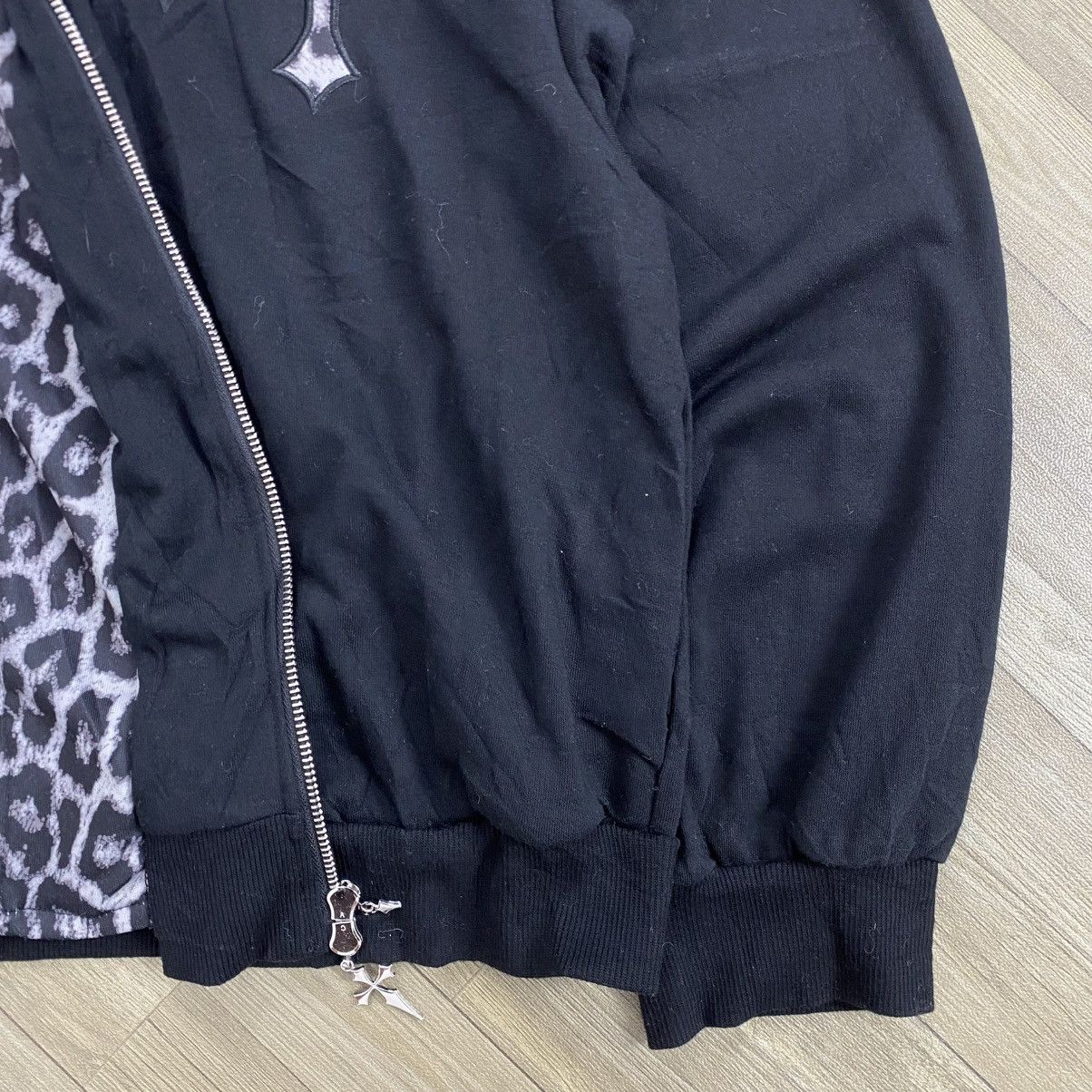 If Six Was Nine 2000s Chrome Hearts Style Cross Lgb Double Layers Zip Hoodie Size US M / EU 48-50 / 2 - 10 Thumbnail
