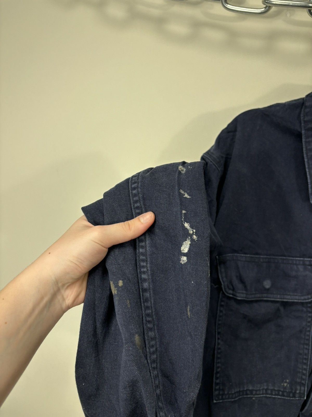 Carhartt Vintage Carhartt FR Navy Blue Workwear Boxy Cropped Jacket Size US L / EU 52-54 / 3 - 10 Thumbnail