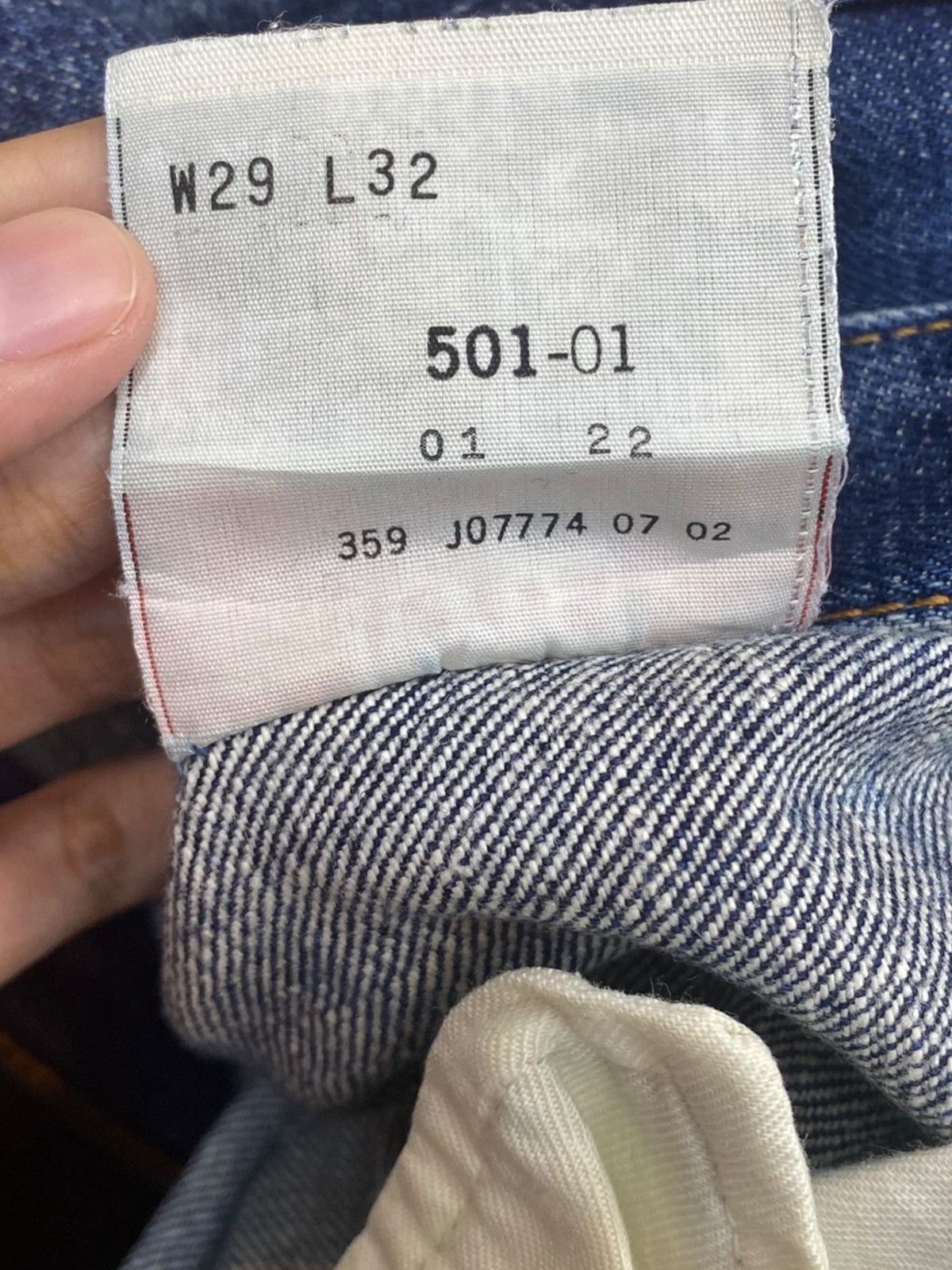 Levi's Levi’s Vintage Whiskers Dark Wash Style Straight Cut Jeans Size US 28 / EU 44 - 11 Thumbnail