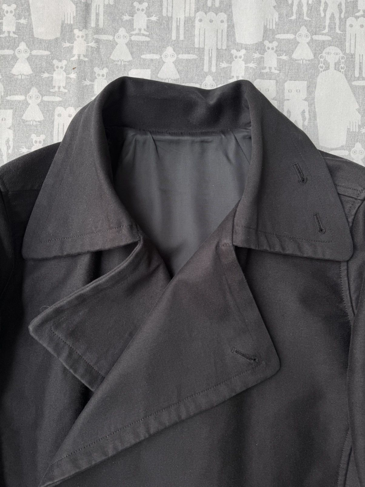 Rick Owens Rick Owens AW09 Double Breasted Belted Crust Cotton Coat Size US S / EU 44-46 / 1 - 4 Thumbnail