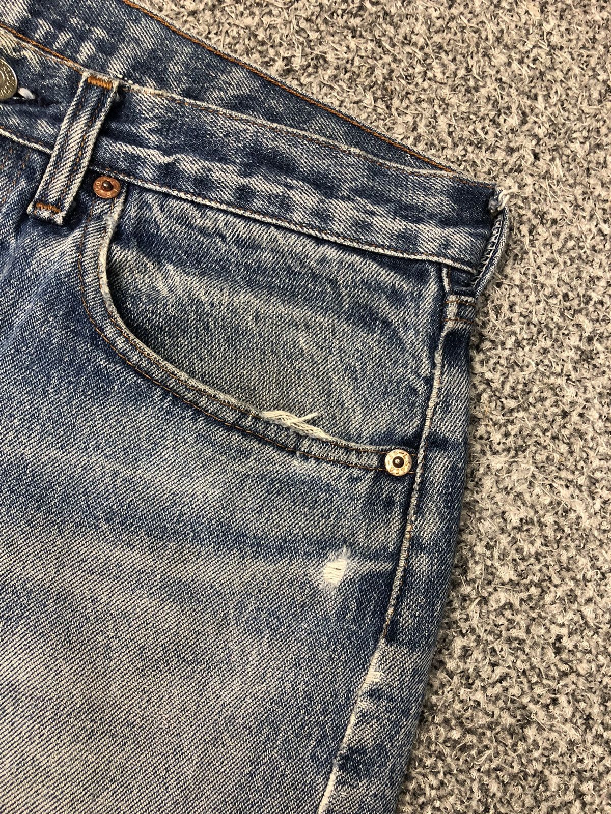 Japanese Brand × Levi's × Vintage Vintage Distressed Levis LVC Kurt Cobain Style Jeans Size US 31 - 10 Thumbnail