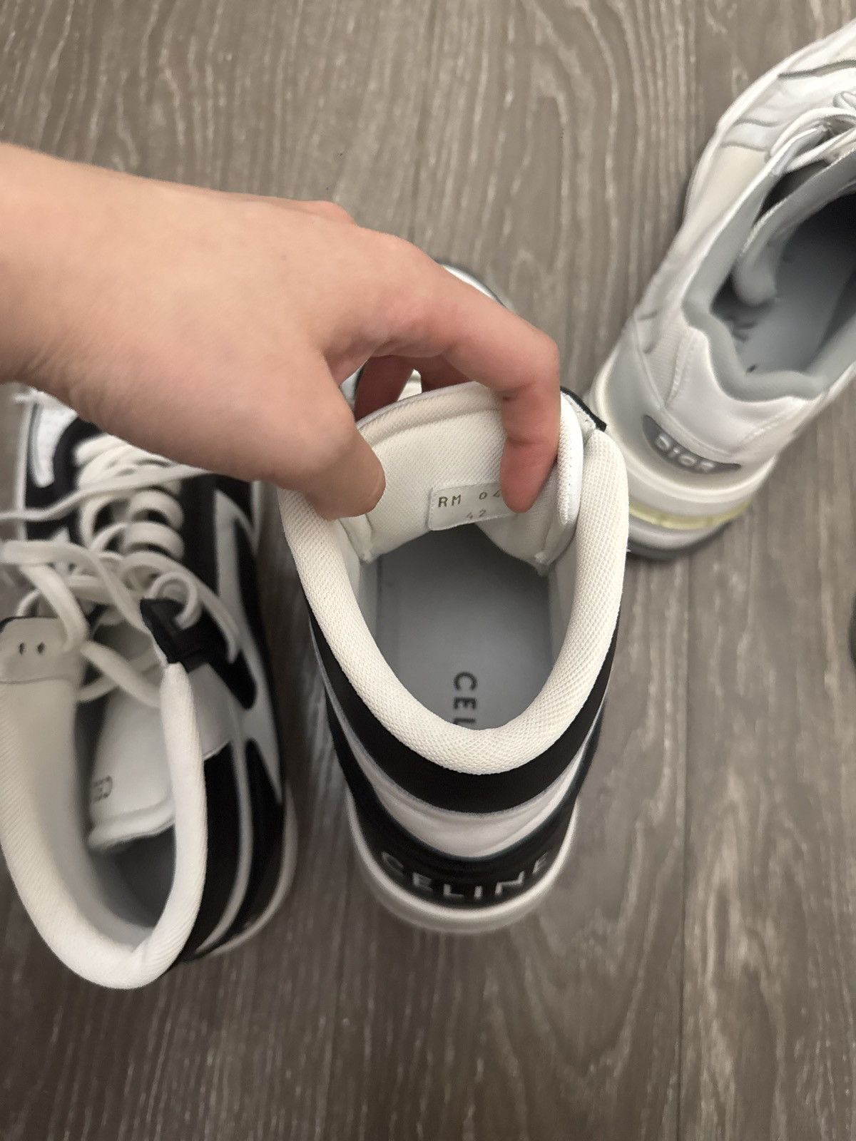 Celine CELINECT-02Mid SneakersBlackWhite Excellent Condition Size42 Size US 9 / EU 42 - 6 Thumbnail