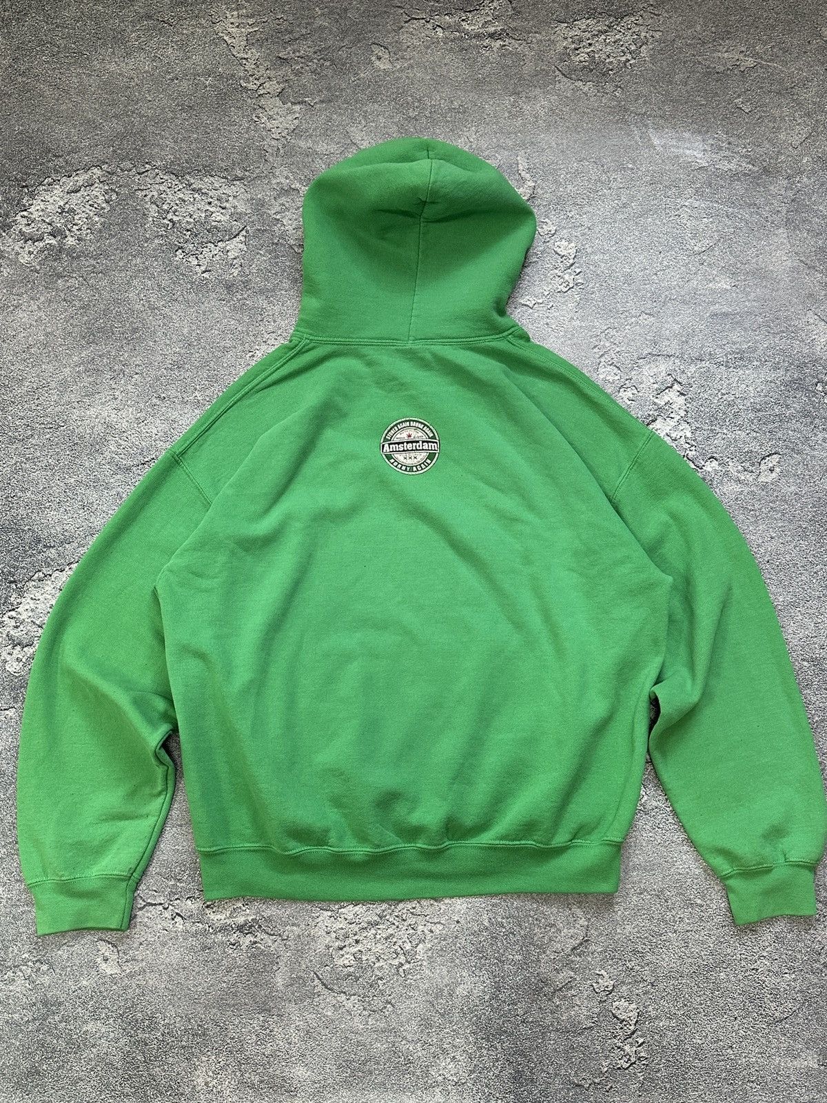 Vintage Vintage Amsterdam Weed XXX Hoodie L "Horny Again" Green Size US L / EU 52-54 / 3 - 3 Thumbnail