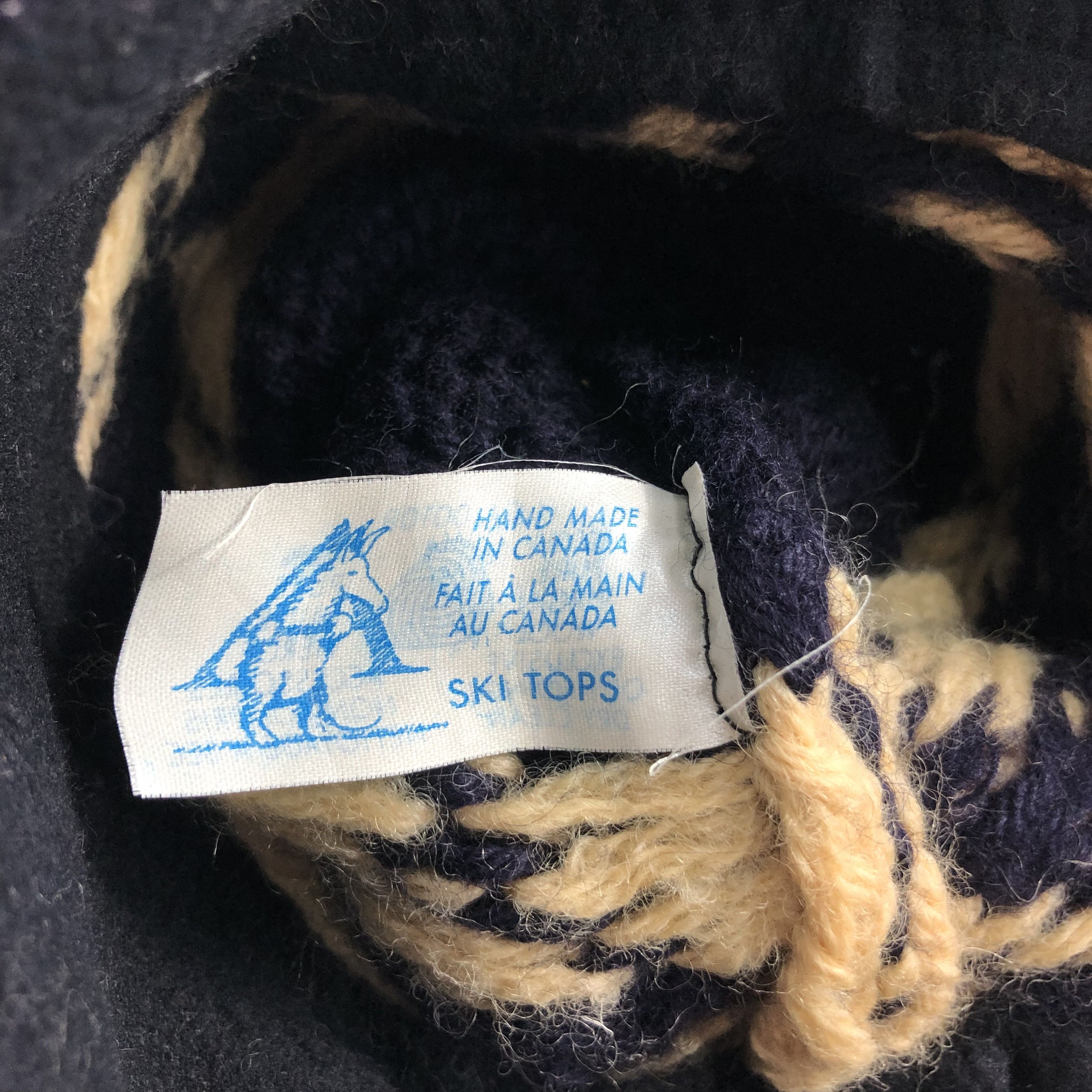 Vintage Aardvark Knit Fair Isle Wool Beanie Snowcap Snow Hat B46 Size ONE SIZE - 5 Thumbnail