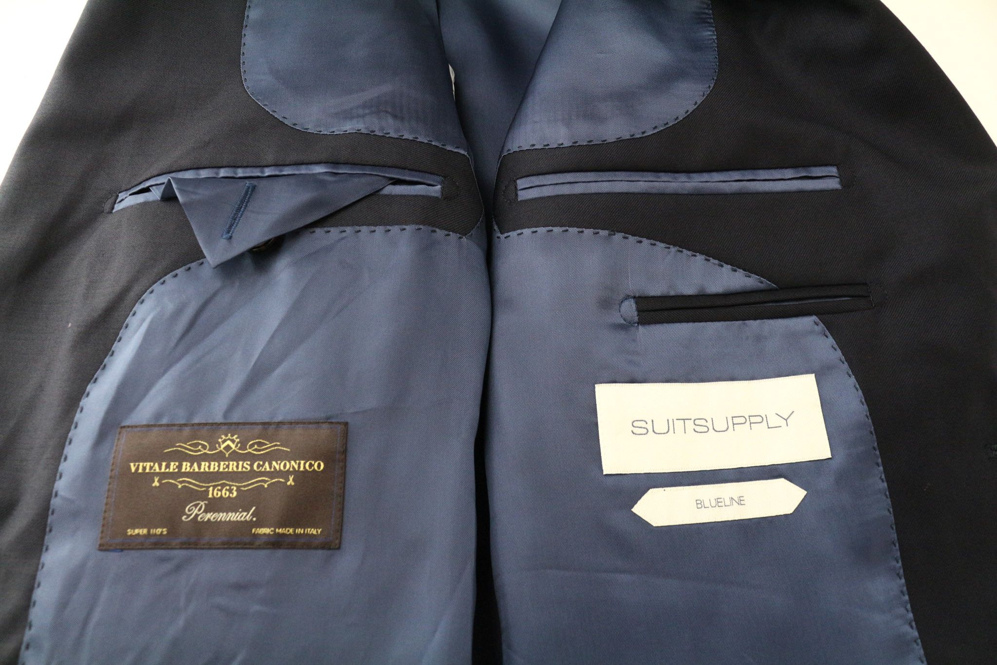 Suitsupply HAVANA BLUELINE UK36L Blue Wool Blazer 75554 Size 36R - 5 Thumbnail