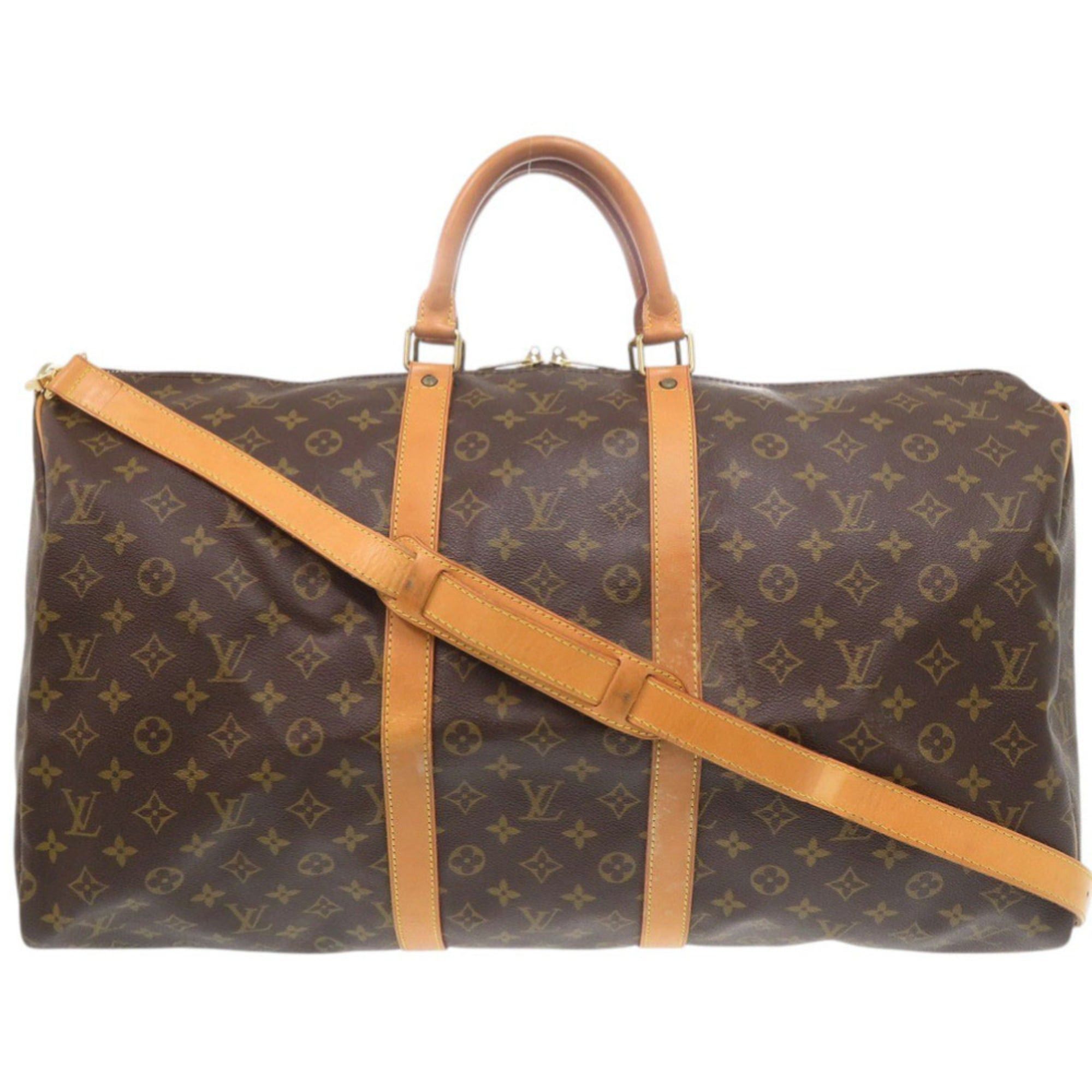 Louis Vuitton Louis Vuitton Keepall Bandouliere 55 Monogram Boston Bag M41414 LV 0681LOUIS VUITTON Size ONE SIZE - 1 Thumbnail
