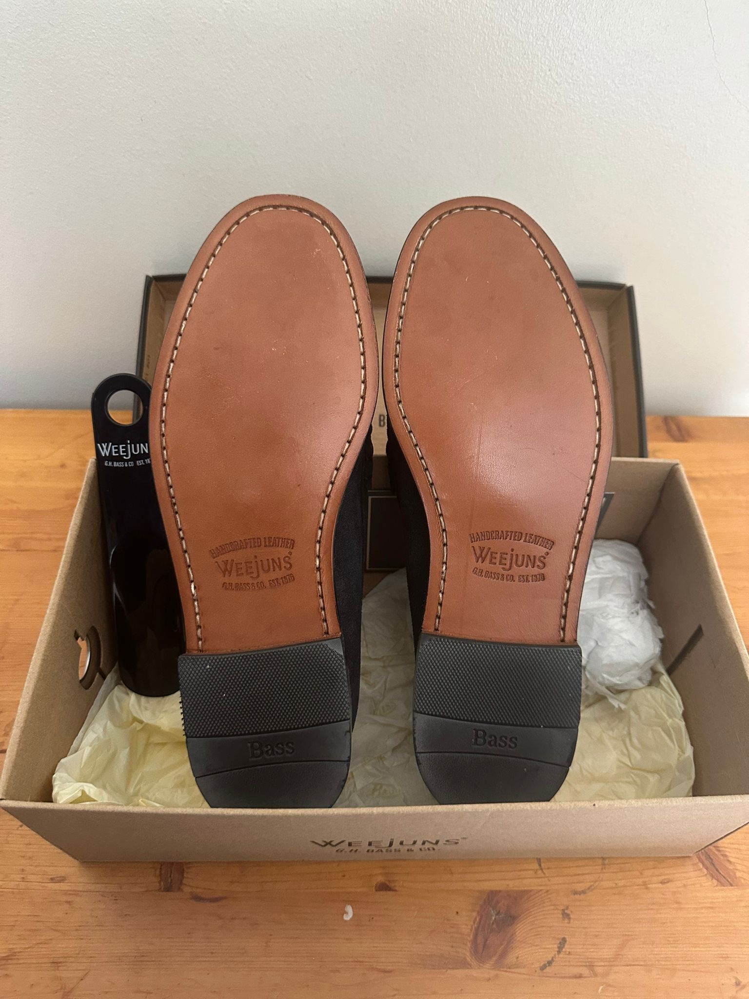 G.H. Bass & Co. G.H. Bass Weejuns - Lincoln Reverso Suede Leather Loafers Size US 10 / EU 43 - 3 Thumbnail