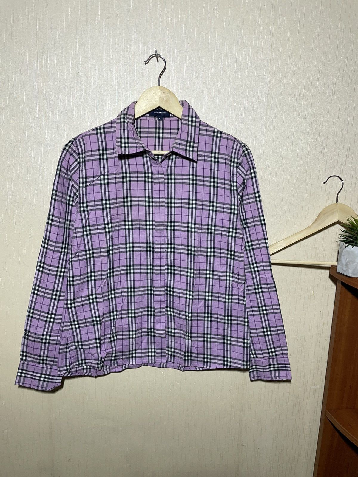 Burberry × Vintage Burberry London Nova check vintage streetwear shirt Size L / US 10 / IT 46 - 1 Thumbnail