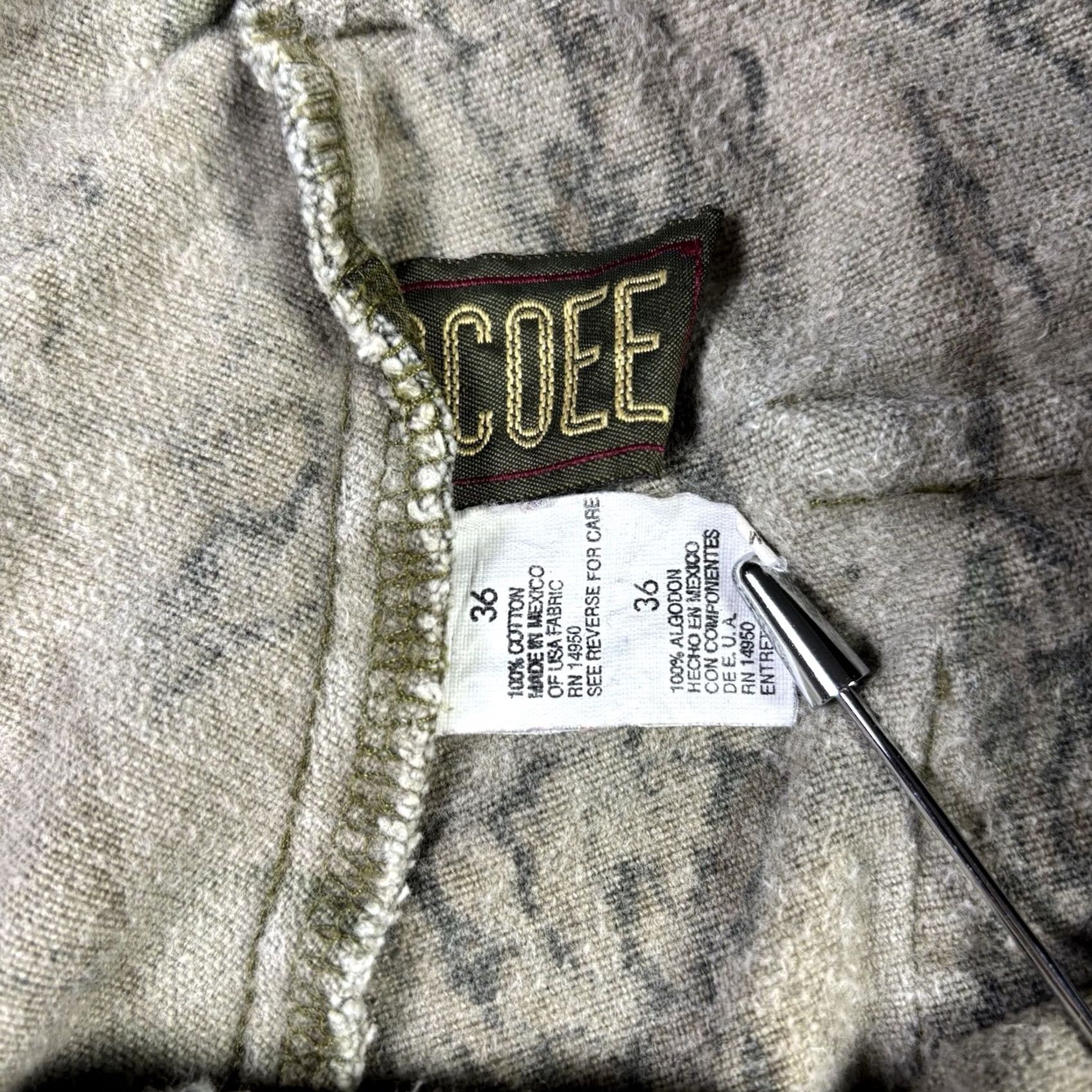 AMO VINTAGE Camo Pants RealTree Cotton Camouflage Utility Straight Leg 36x30 Wrangler ProGear Canvas Cargo 90s Mens Size US 36 / EU 52 - 7 Thumbnail