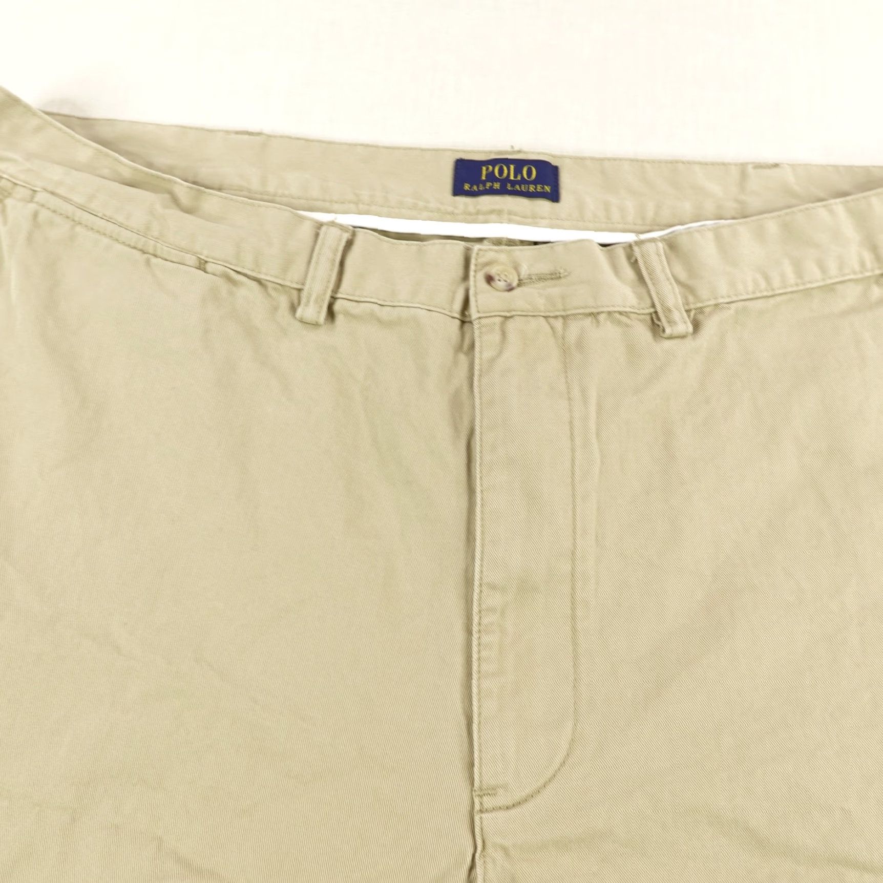 Polo Ralph Lauren Polo Ralph Lauren Shorts Mens 42 Khaki Classic Fit Chino Flat Front Tan Cotton Size US XL / EU 56 / 4 - 2 Thumbnail