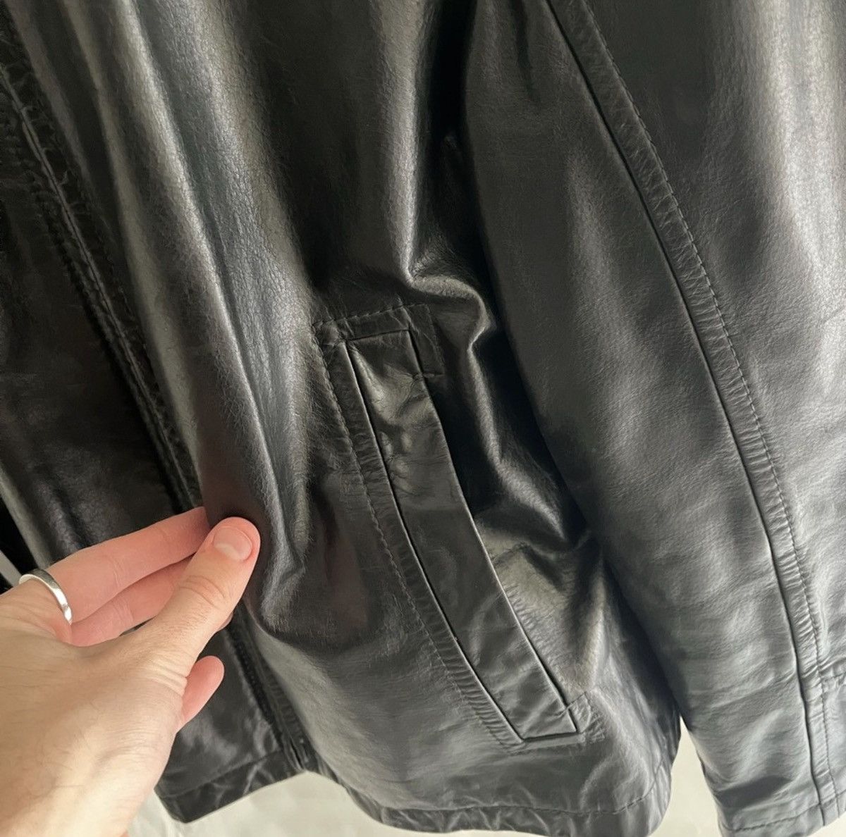 Hugo Boss Hugo Boss Leather Jacket Size US M / EU 48-50 / 2 - 6 Thumbnail