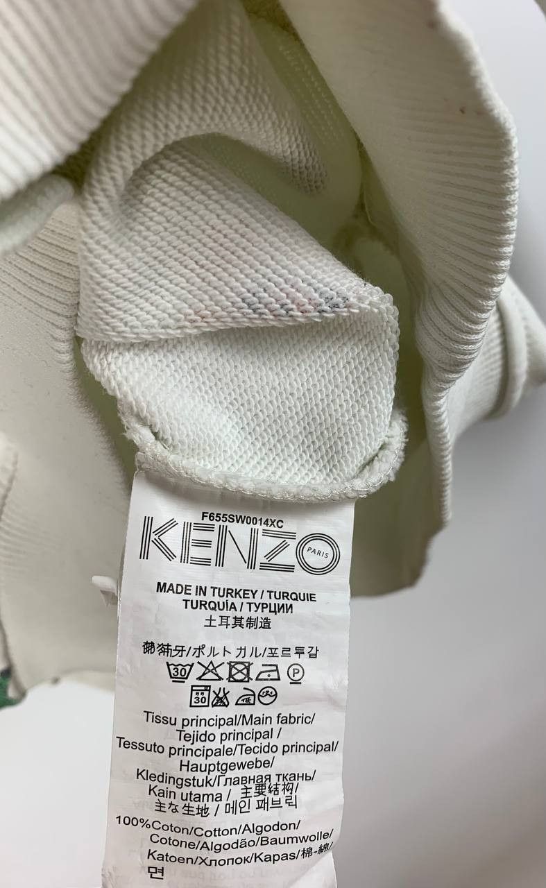 Kenzo Kenzo sweatshirt white multi cotton S Size US S / EU 44-46 / 1 - 9 Thumbnail