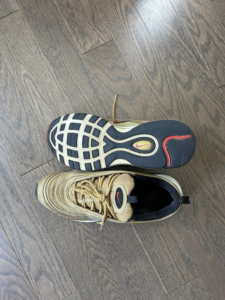 Nike Air Max 97 OG QS 'Metallic Gold' Size US 9.5 / EU 42-43 - 7 Thumbnail