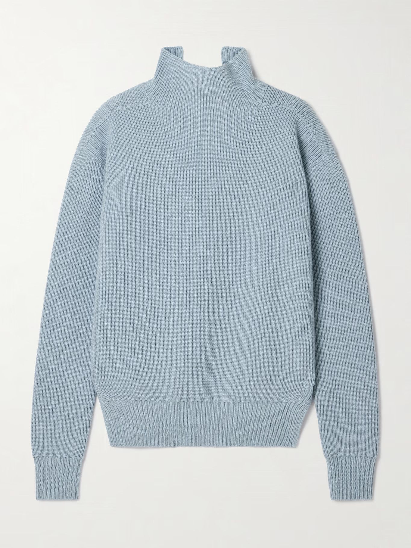 Rick Owens o1y0126 Turtleneck Sweater in Light Blue Size S / US 4 / IT 40 - 1 Thumbnail