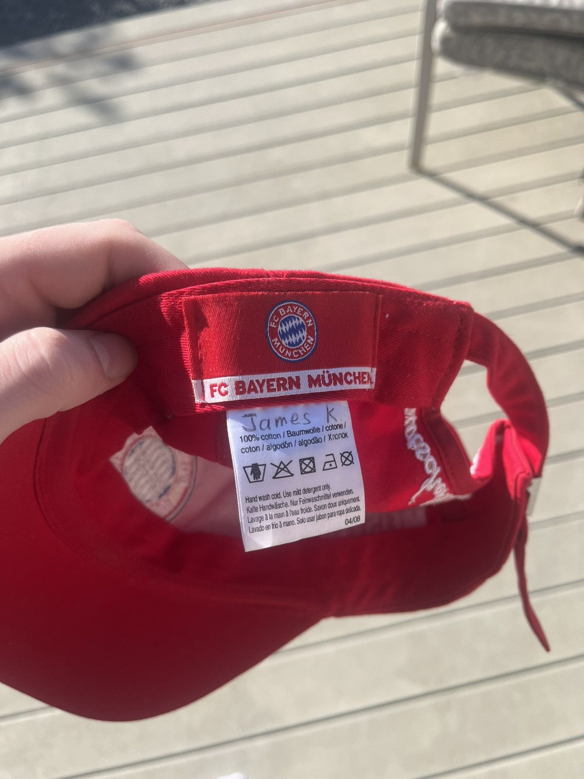 Vintage Vintage Bayern Munich FC Bundesliga Red/White Strapback Hat Size ONE SIZE - 5 Thumbnail