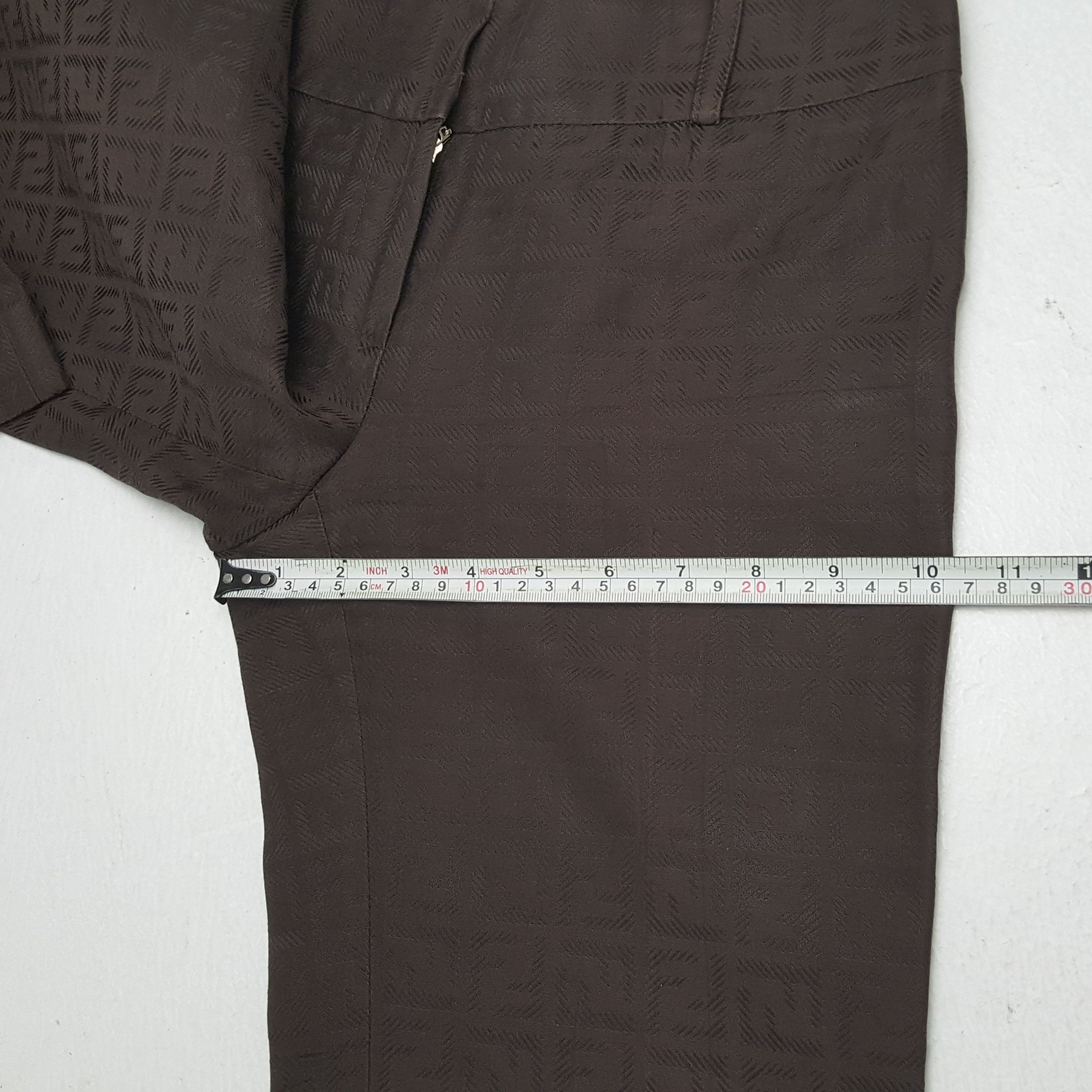 Fendi × Vintage FENDI Designer Luxury Brand Fashion Style Monogram Pants Size 27" / US 4 / IT 40 - 9 Thumbnail