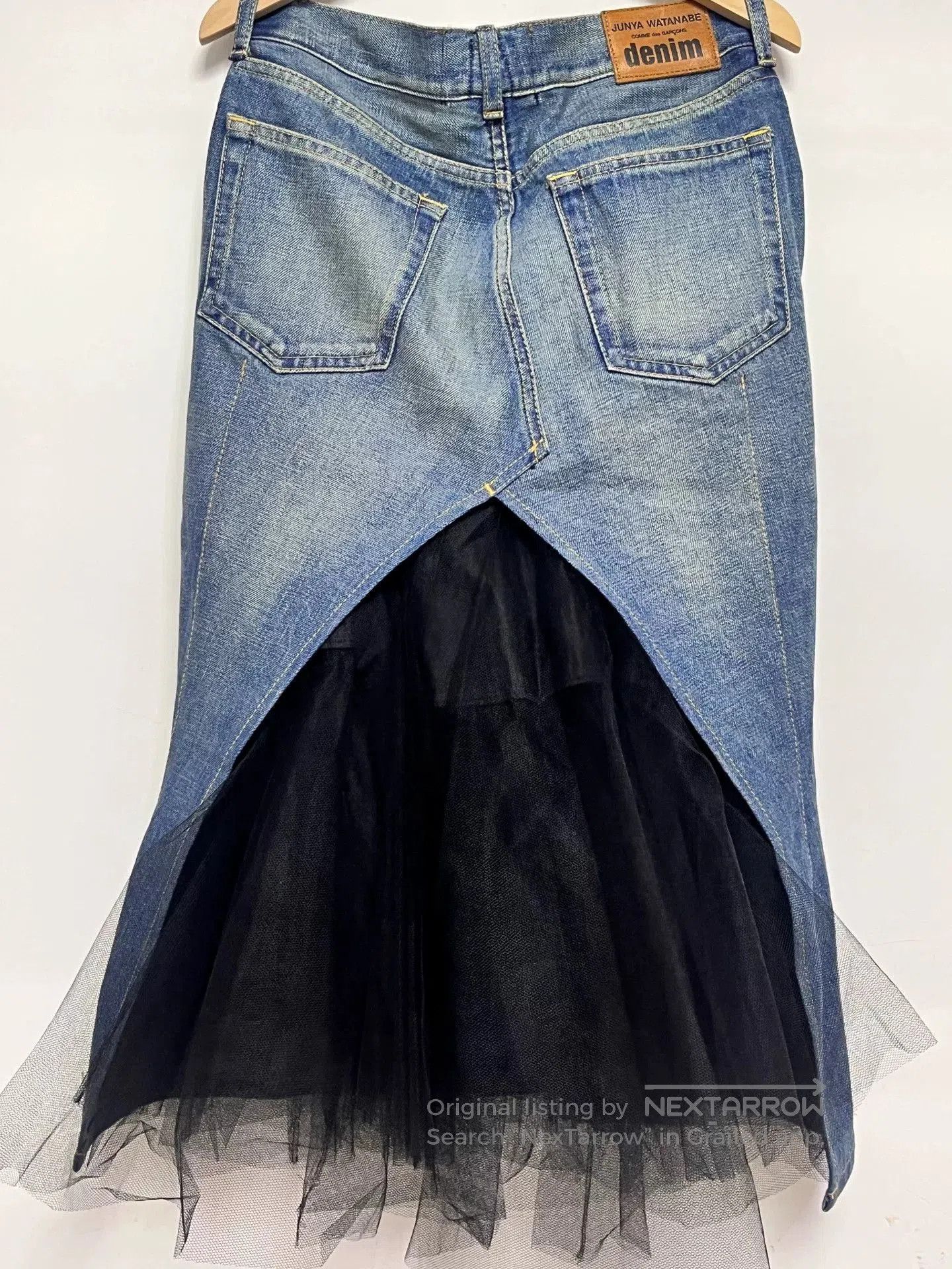 Junya Watanabe deconstructed denim mermaid midi skirt. Size US 26 / EU 42 - 5 Thumbnail