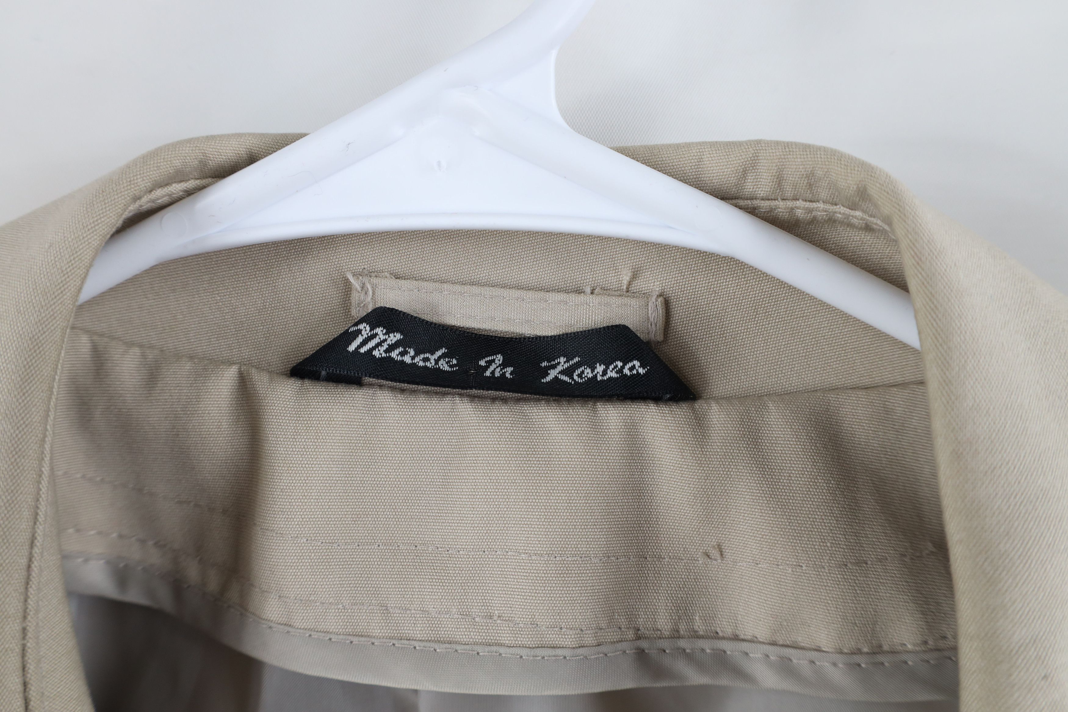 Vintage Vintage 70s Streetwear Button Trench Coat Rain Jacket Beige Size US L / EU 52-54 / 3 - 8 Thumbnail