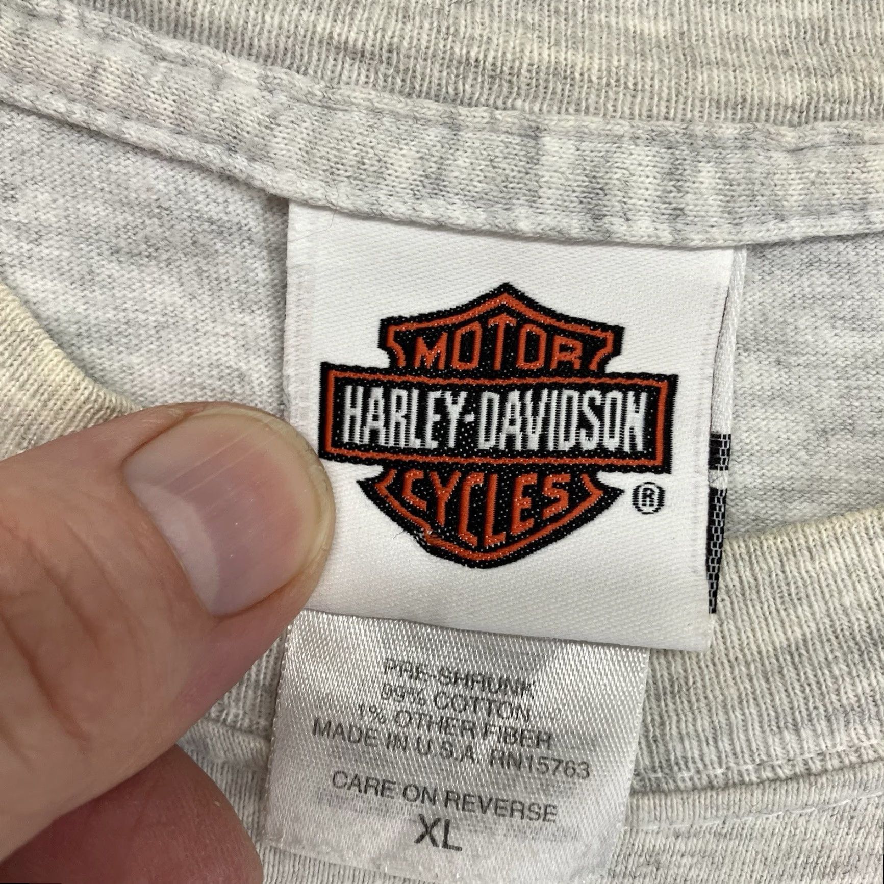 Harley Davidson VINTAGE Harley-Davidson T Shirt XL Heather Gray Live Free or Die New Hampshire Harley-Davidson Logo Graphic Print Crew Neck Short Sleeve Cotton Knit's Size US XL / EU 56 / 4 - 5 Thumbnail
