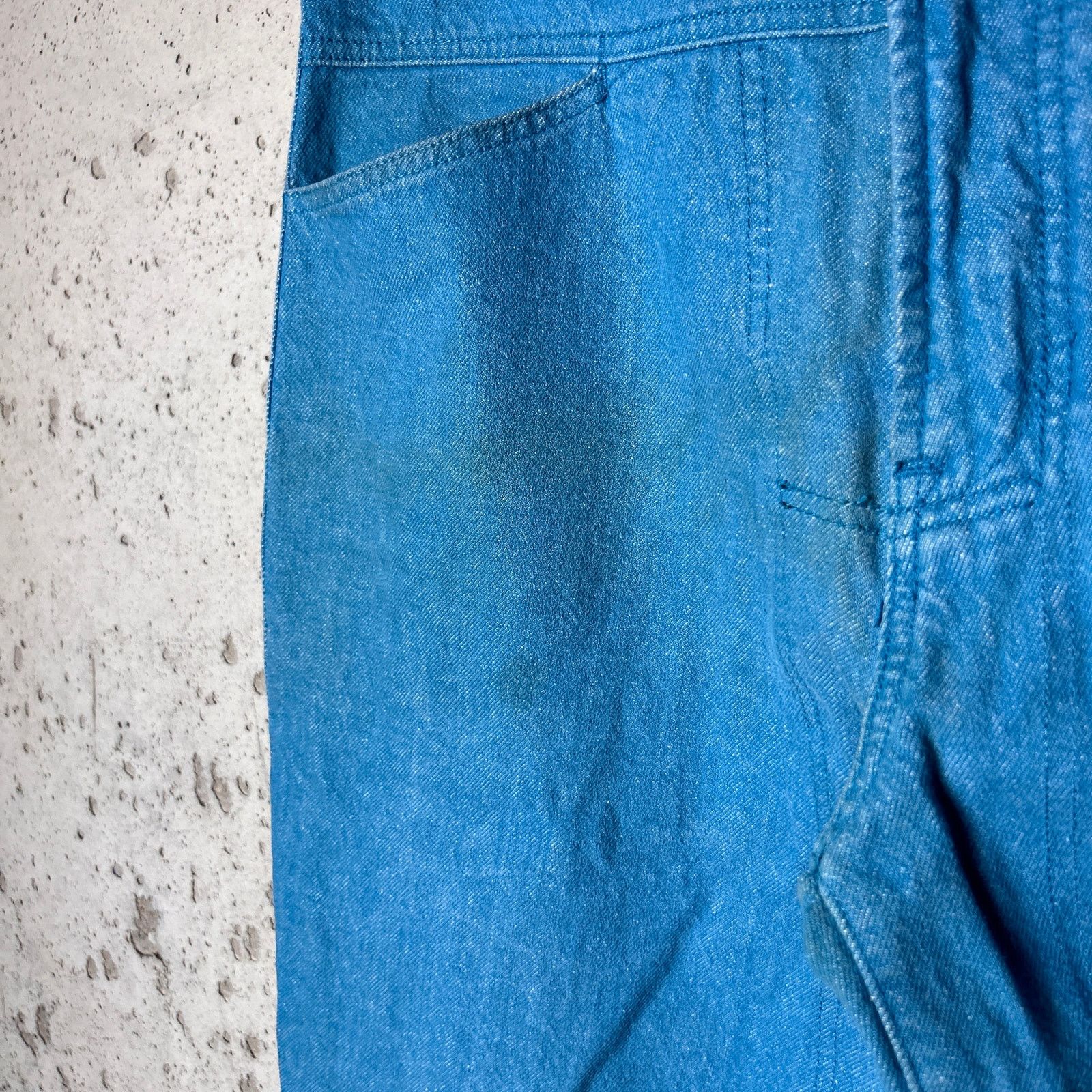 Marithe + Francois Girbaud Girbaud Brand X 34" Blue Straight Fit Cotton Denim Jeans Size US 34 / EU 50 - 6 Thumbnail