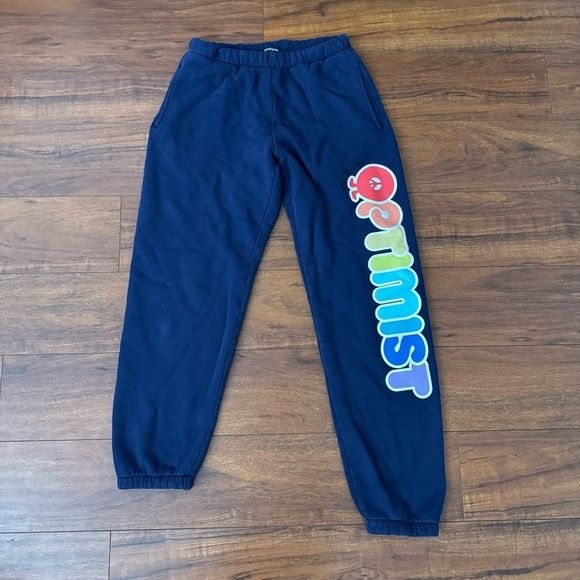 image of New Madhappy Optimist Navy Sweatpants Size Small S, Women's