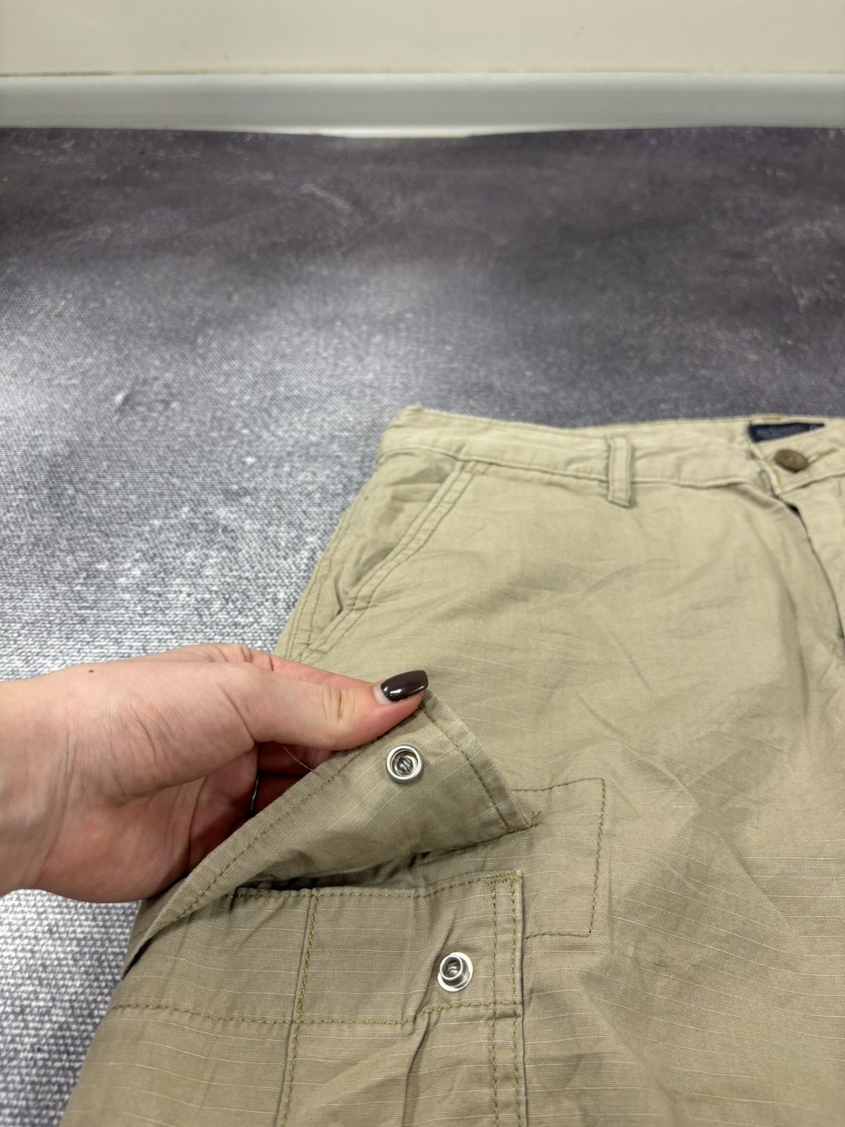 Levi's Vintage Levi’s USA Mustard Military Hype Cargo Shorts Size US 31 - 5 Thumbnail