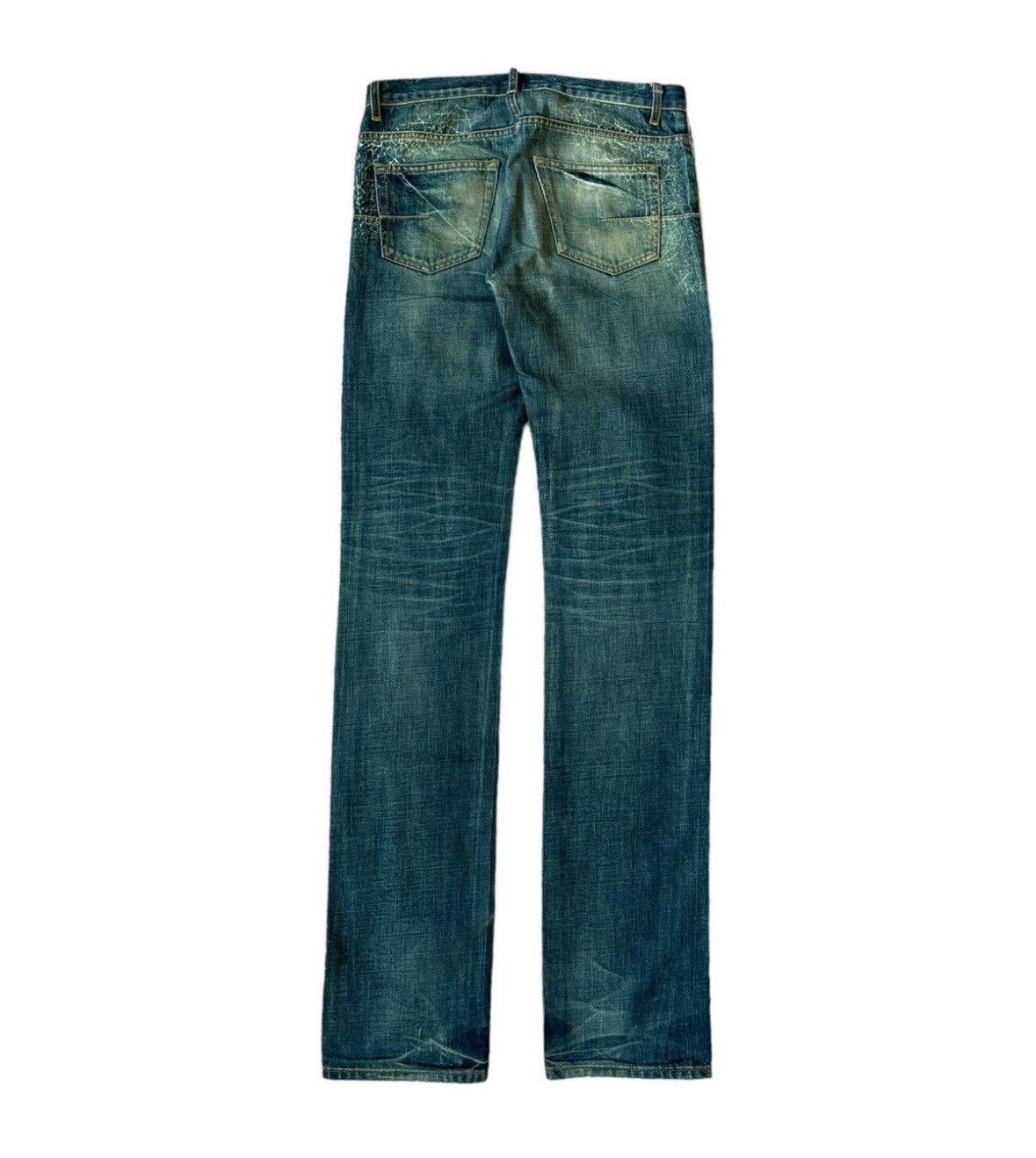 Dior Homme Archival Waxed Black Denim - Ākaibu Store
