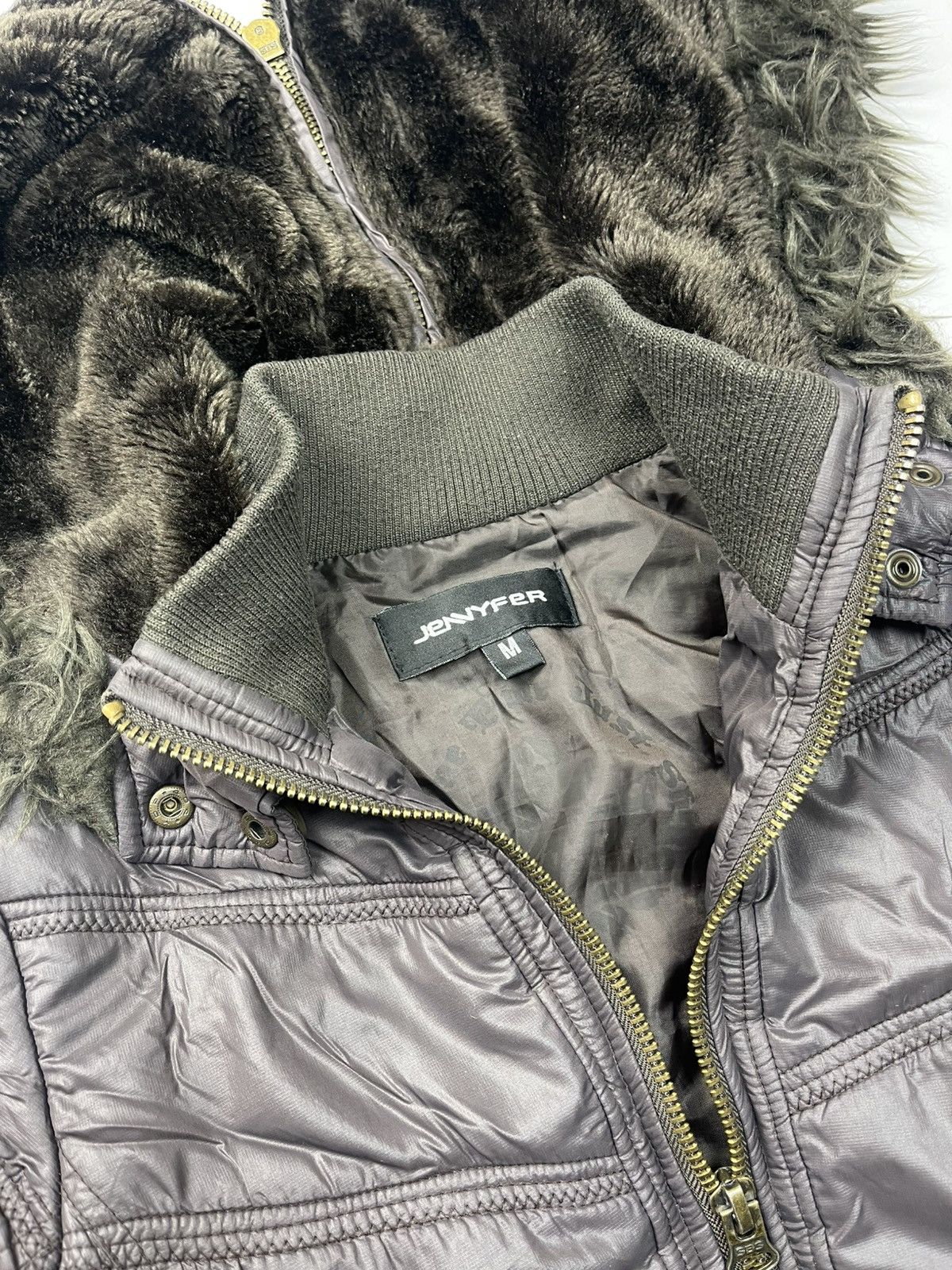 If Six Was Nine Vintage LGB If Six Was Nine Style Faux Fur Zip Bomber Size M / US 6-8 / IT 42-44 - 5 Thumbnail