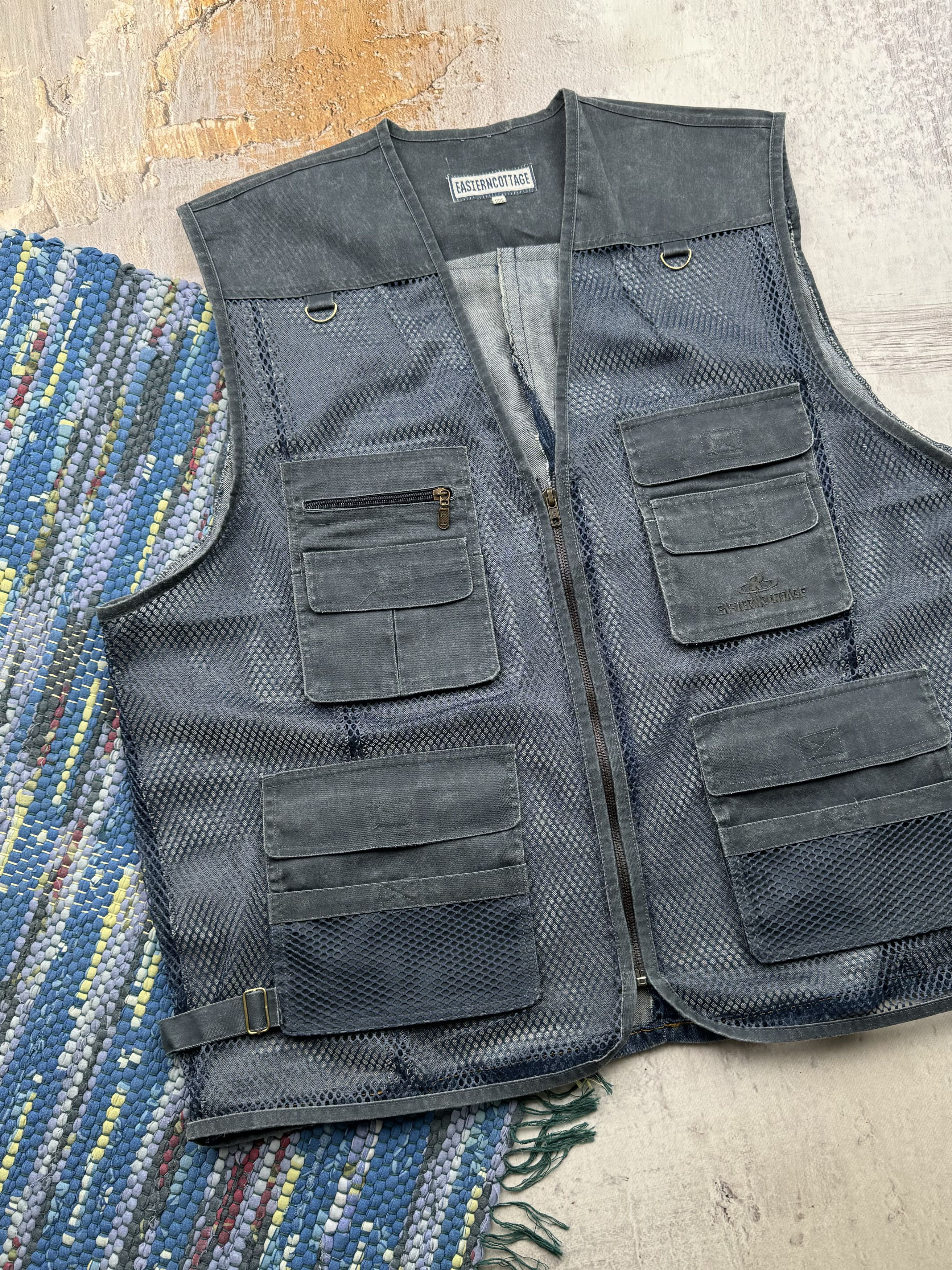 Vintage Vintage Multi-Pocket Mesh Vest A726(95) Size US XXL / EU 58 / 5 - 2 Thumbnail