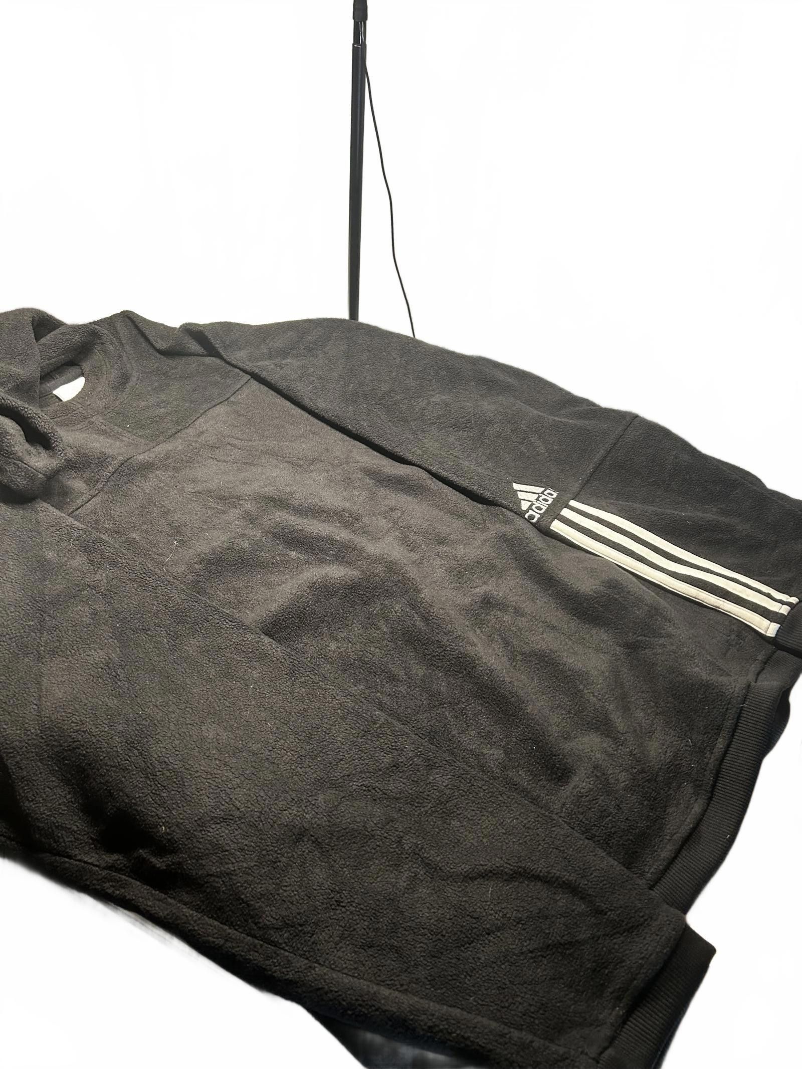 Adidas Adidas Black Fleece Hoodie with High Neck Size US XL / EU 56 / 4 - 4 Thumbnail