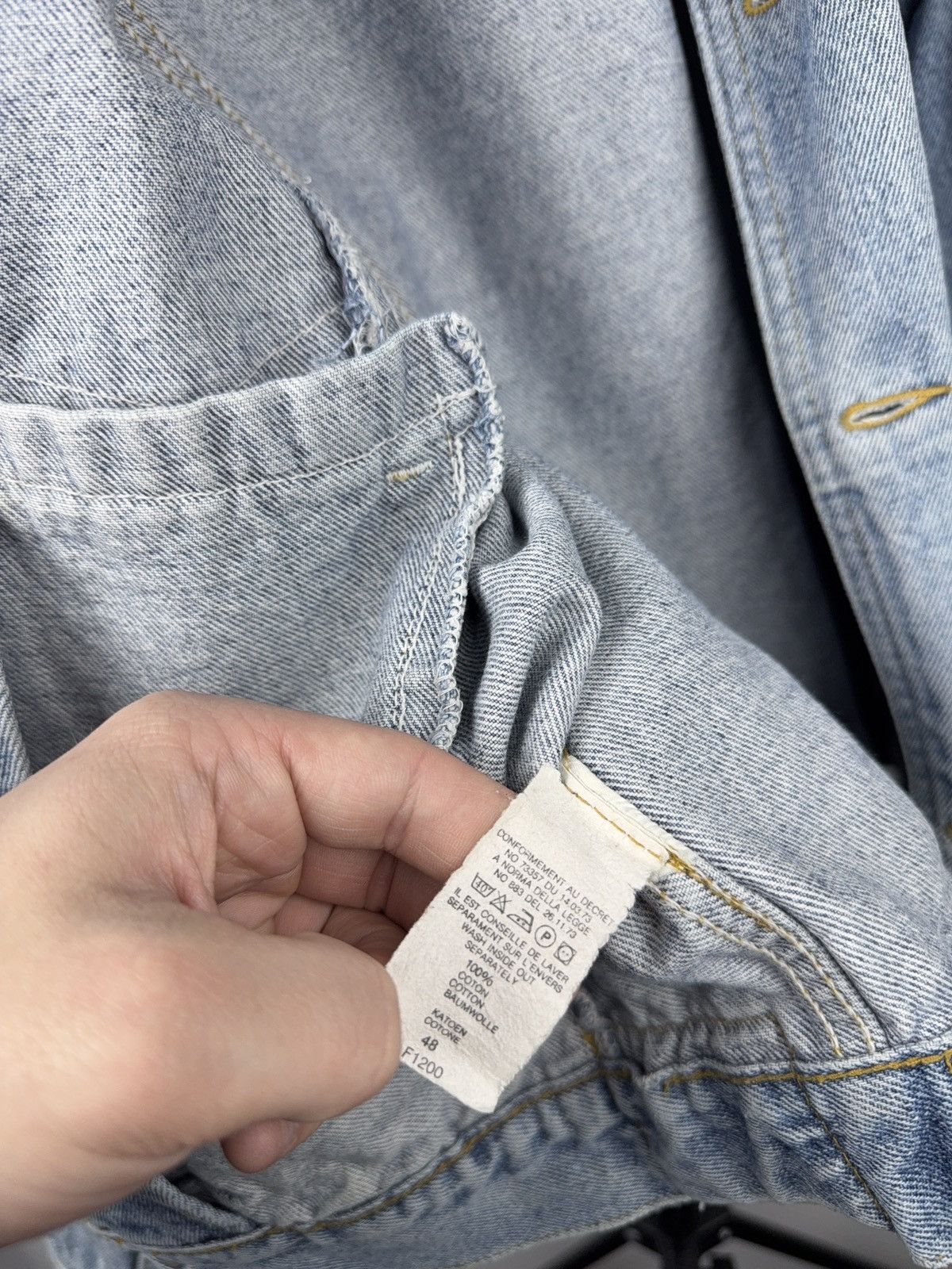 Lee Vntg Retro USA 90s Lee Cooper Western Denim Trucker Jacket Size US L / EU 52-54 / 3 - 19 Thumbnail