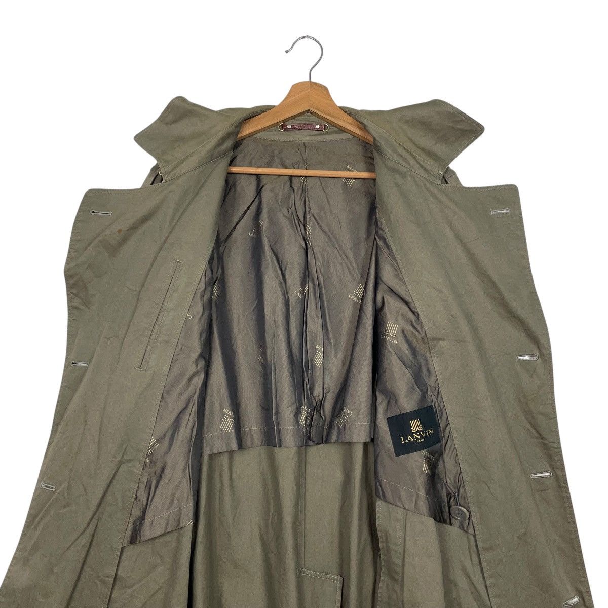 Lanvin Lanvin Double Breasted Khakis Trenchcoat Size US M / EU 48-50 / 2 - 13 Thumbnail