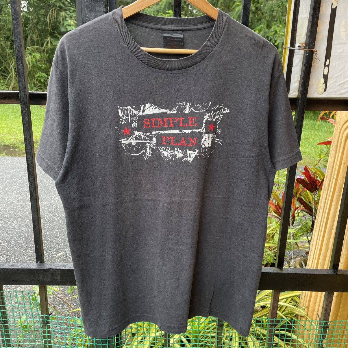 Band Tees 🔥Vintage 00s Simple Plan Pop Punk Rock Band Promo Music Tee Size US L / EU 52-54 / 3 - 5 Thumbnail