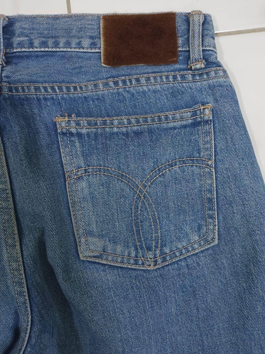 Fiorucci × Japanese Brand Vintage Fiorucci Safety Jeans Italy Red Selvedge Size US 31 - 15 Thumbnail