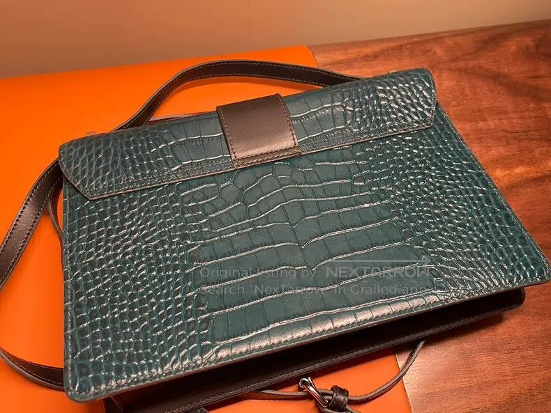 Vivienne Westwood Vivienne Westwood size os Olive green crocodile leather sin Size ONE SIZE - 2 Thumbnail