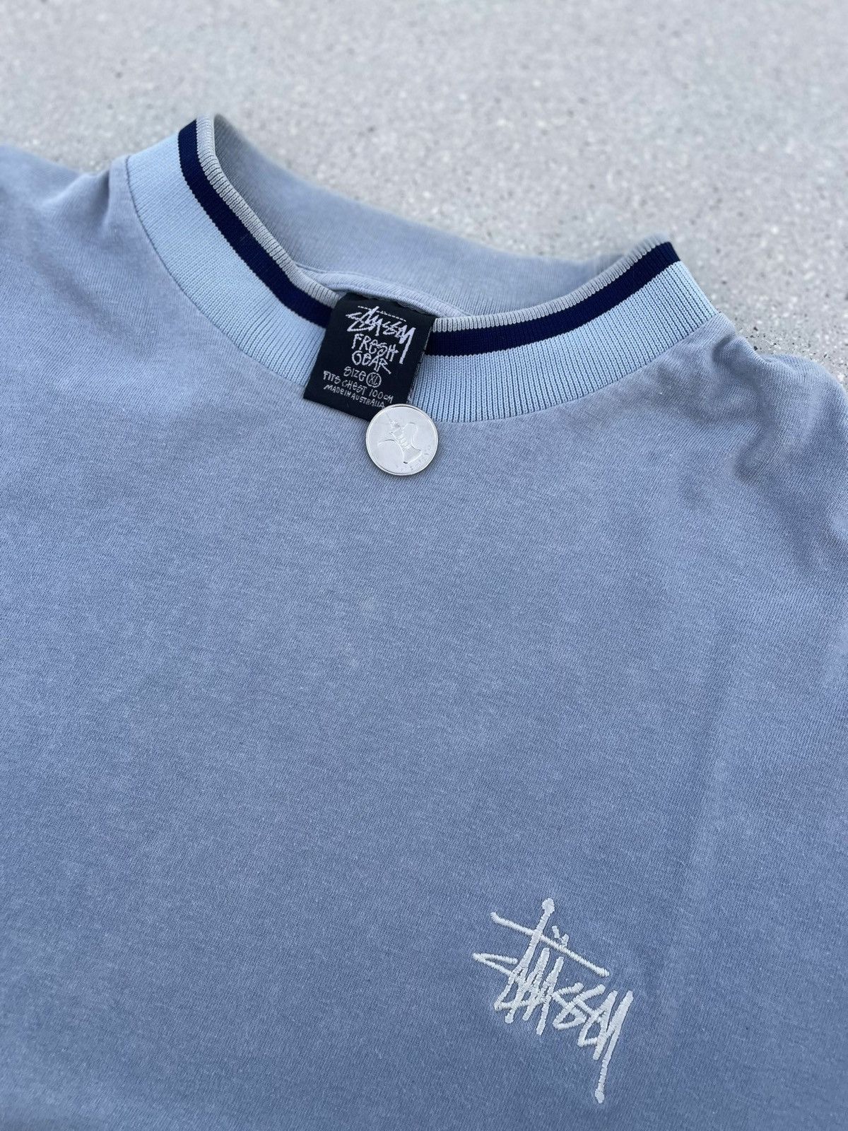 Stussy × Vintage Stussy fresh gear mockneck tomtom Size US XL / EU 56 / 4 - 2 Thumbnail
