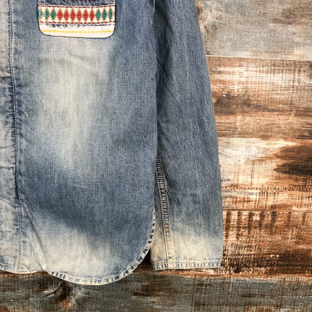 go slow caravan Go Slow Caravan Blue Denim Jacket Hoodie #A2332 Size US XS / EU 42 / 0 - 8 Thumbnail