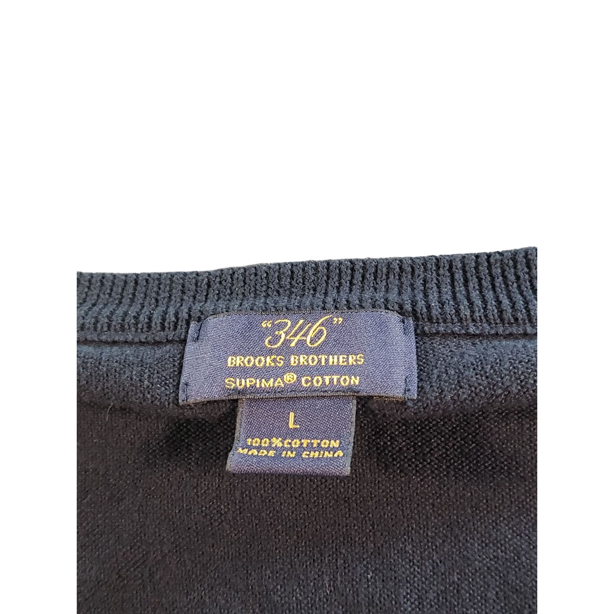 Brooks Brothers Brooks Brothers 346 Sleeveless VNeck Sweater Men Sz L Supima Size US L / EU 52-54 / 3 - 5 Thumbnail