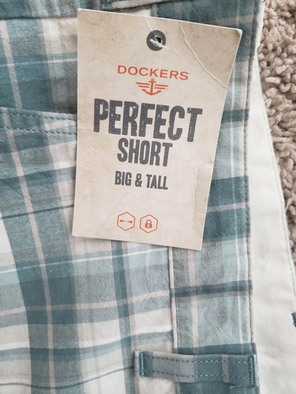 Dockers Men's Dockers Plaid Shorts New Big tall Size US 44 / EU 60 - 2 Thumbnail