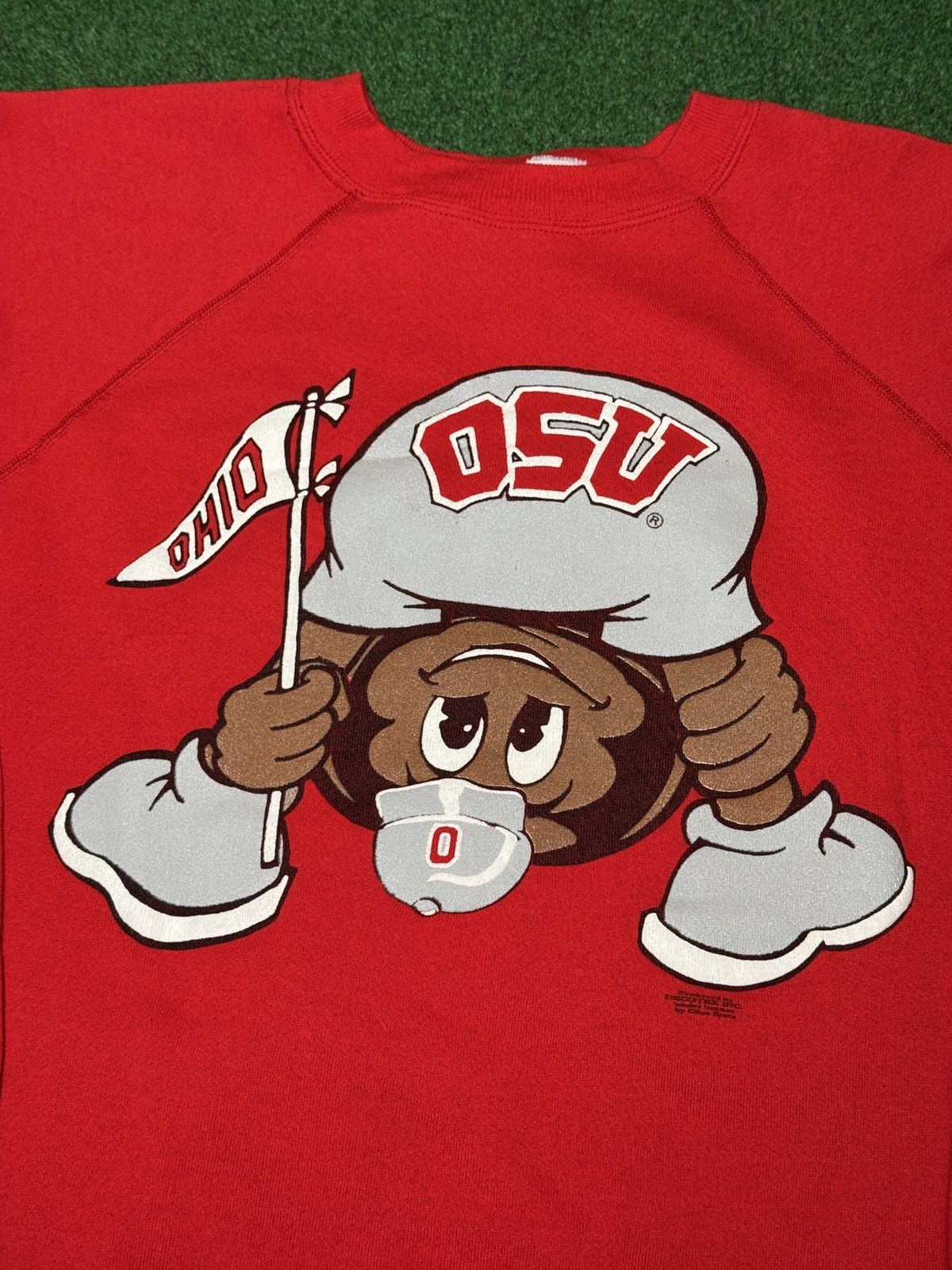 Vintage Vintage Ohio State Buckeye Cartoon L/XL College Sweatshirt Size US XL / EU 56 / 4 - 2 Thumbnail