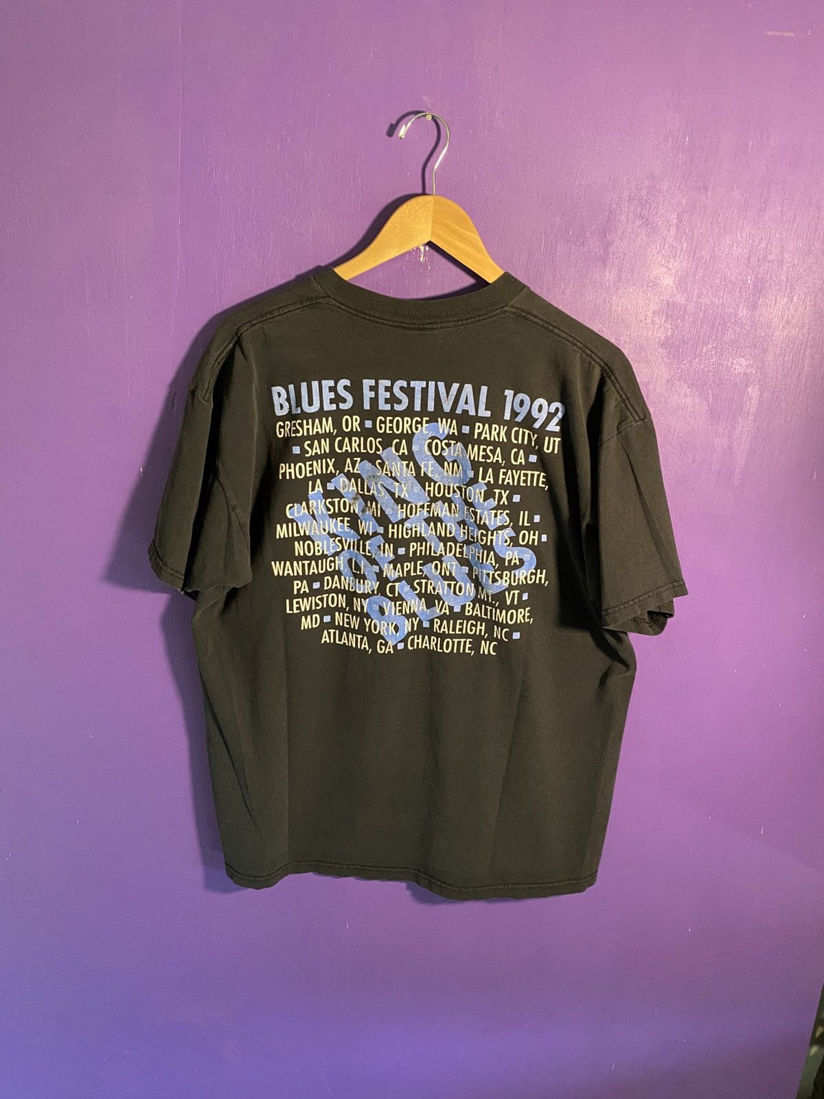 Band Tees Vintage 1992 BB King blues festival t-shirt Size US XL / EU 56 / 4 - 2 Thumbnail